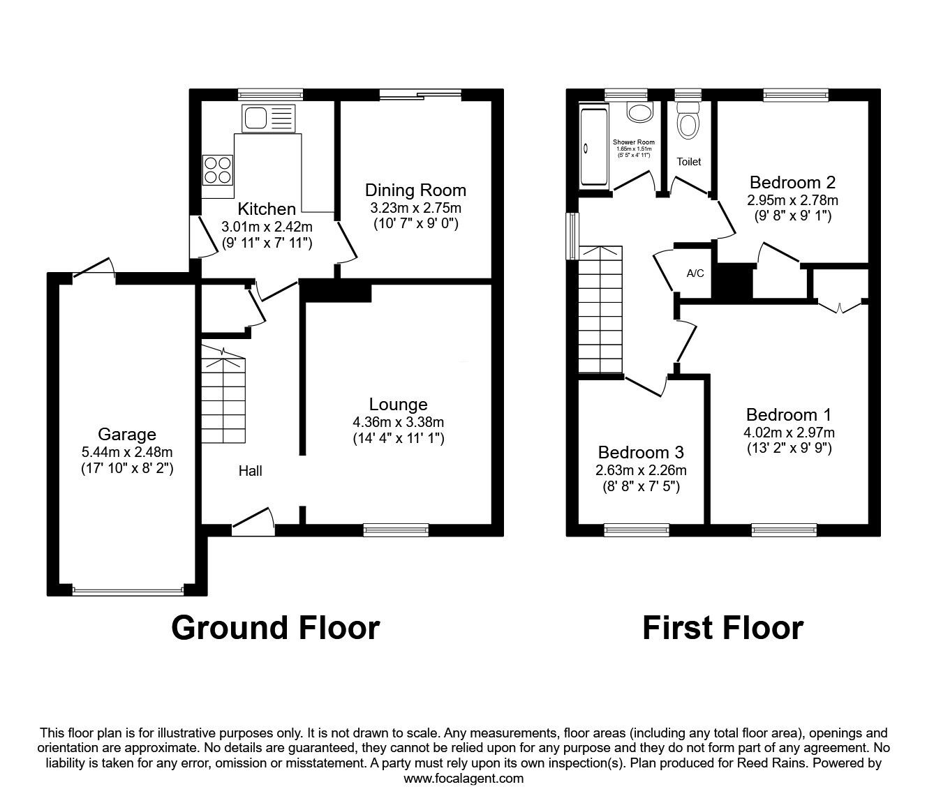 Floorplan of 3 bedroom Detached House for sale, Hartlands Road, Eccleshall, Staffordshire, ST21