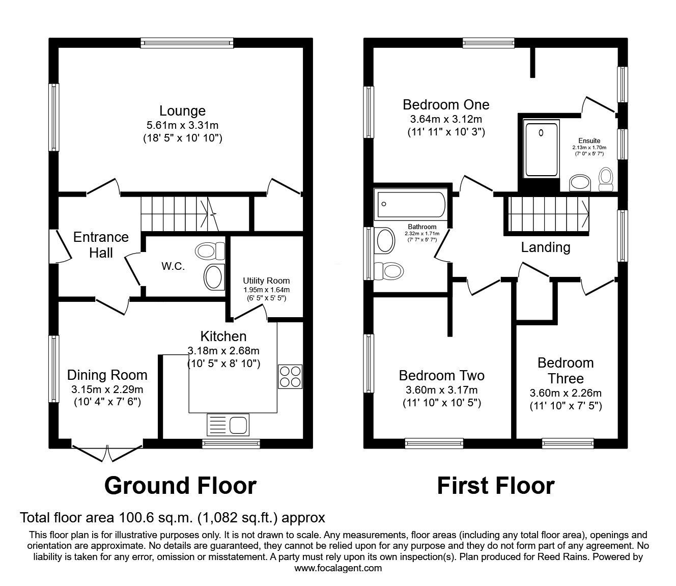 Floorplan of 3 bedroom Detached House for sale, Wheelwright Drive, Eccleshall, Staffordshire, ST21
