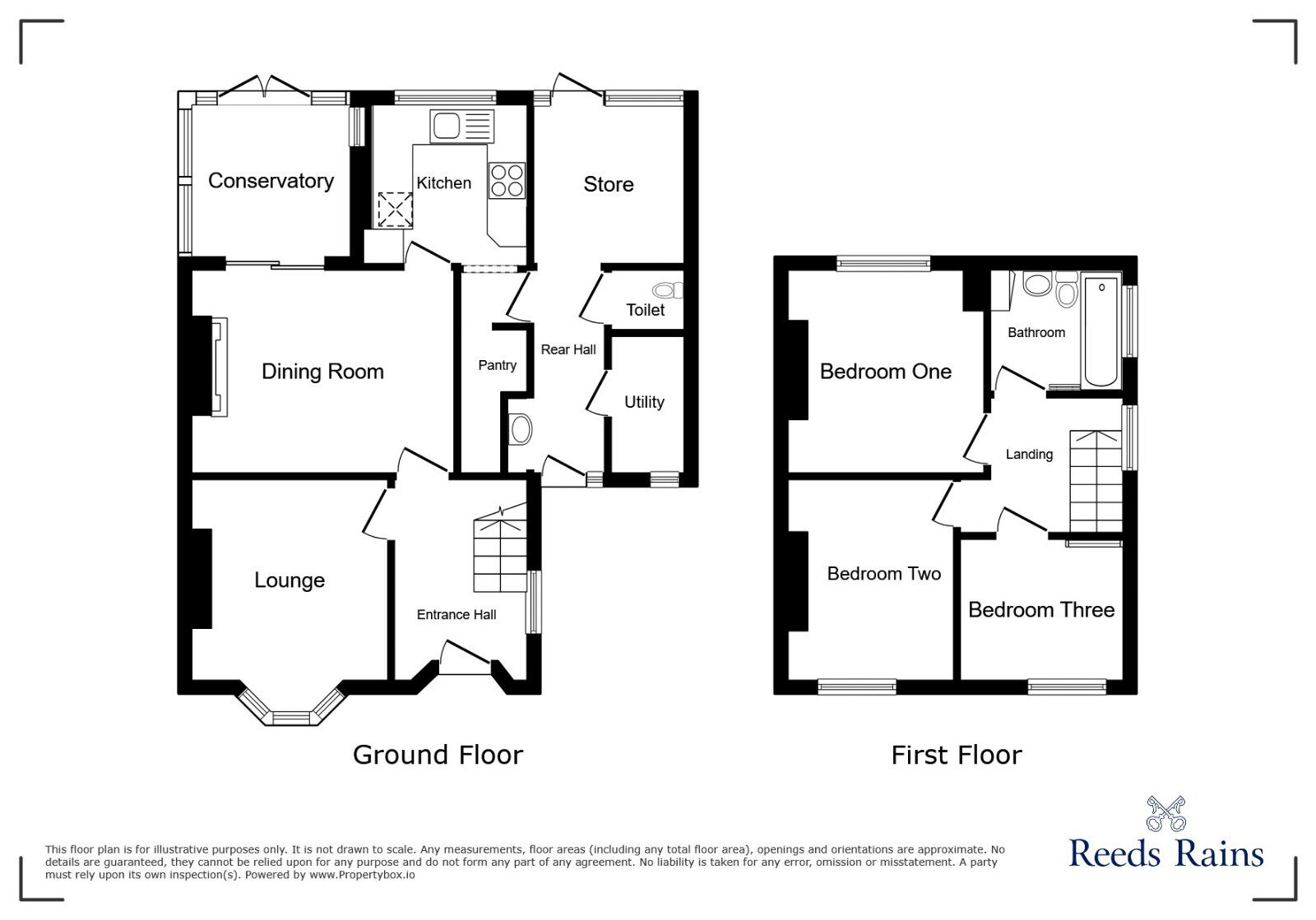 Floorplan of 3 bedroom Semi Detached House to rent, The Crescent, Eccleshall, Staffordshire, ST21