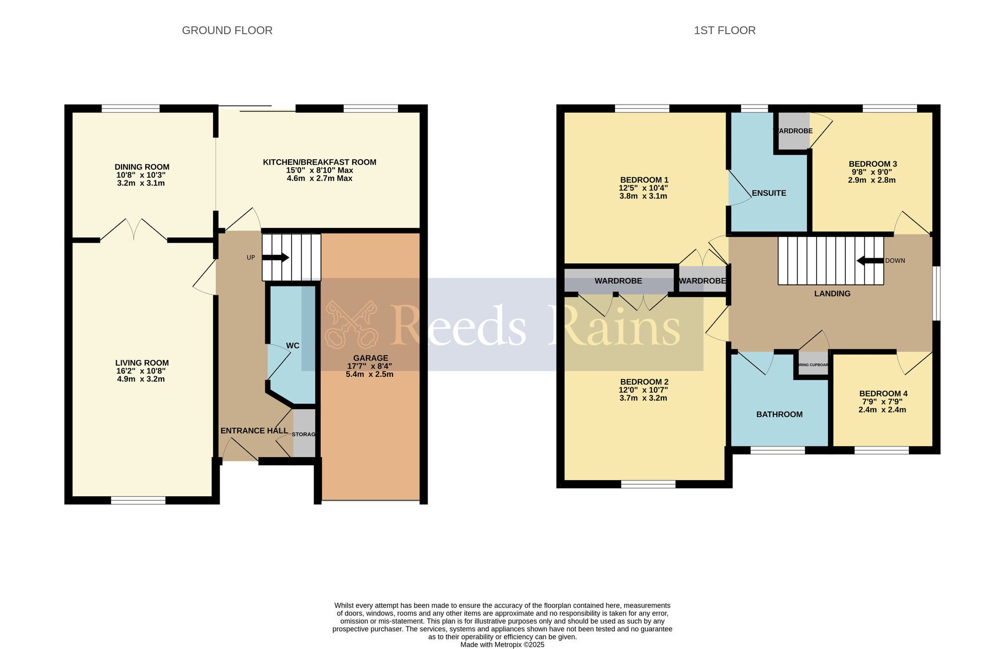 Floorplan of 4 bedroom Detached House for sale, St. James Close, Harvington, Worcestershire, WR11