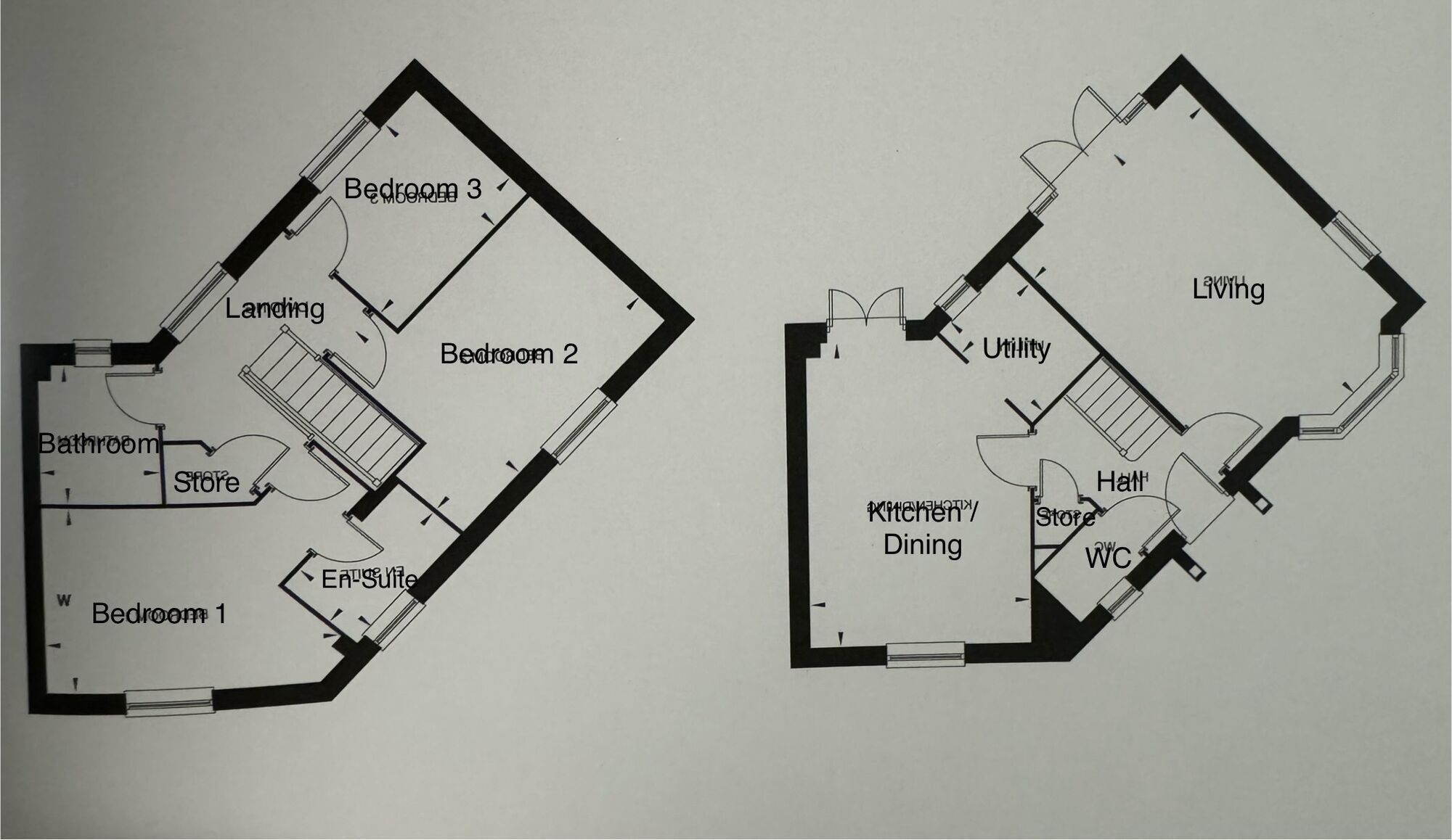 Floorplan of 3 bedroom Detached House for sale, Sladden Close, Badsey, Worcestershire, WR11