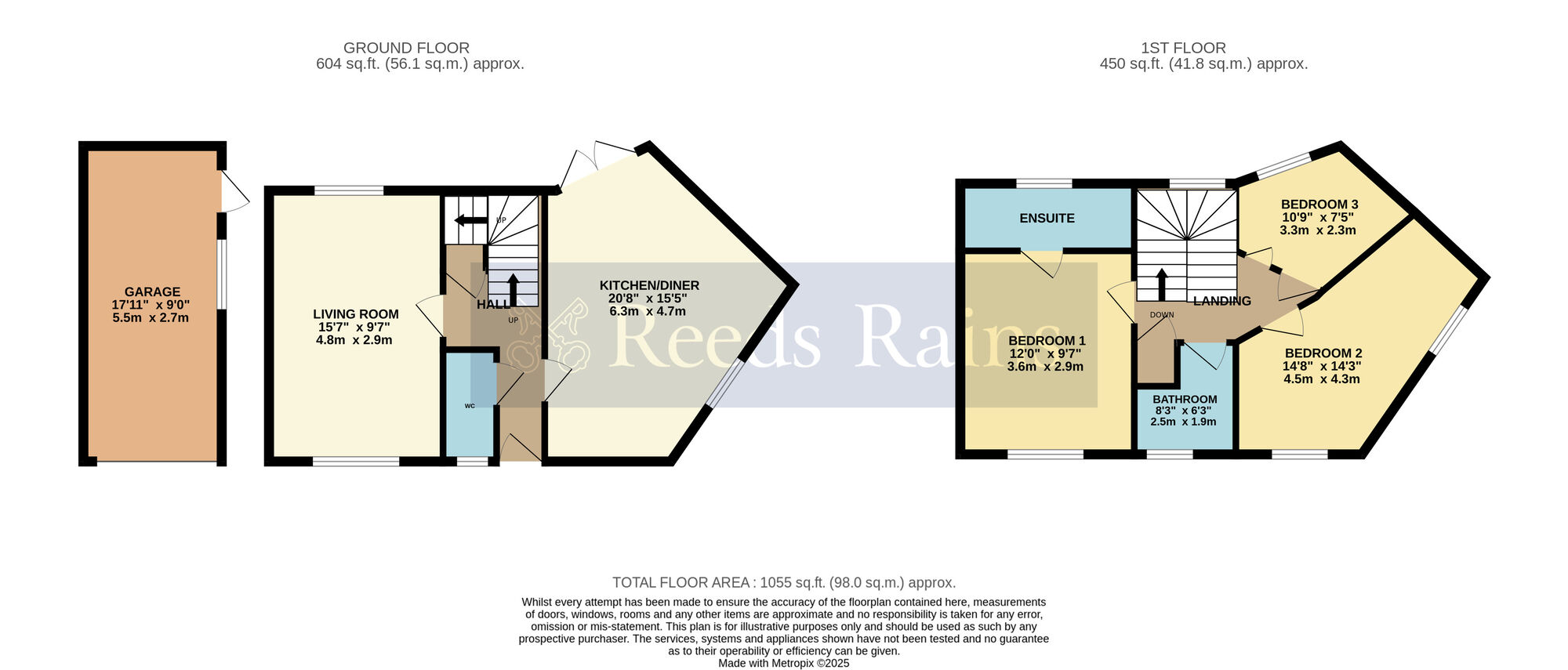 Floorplan of 3 bedroom Detached House for sale, Fothersway Close, Badsey, Worcestershire, WR11