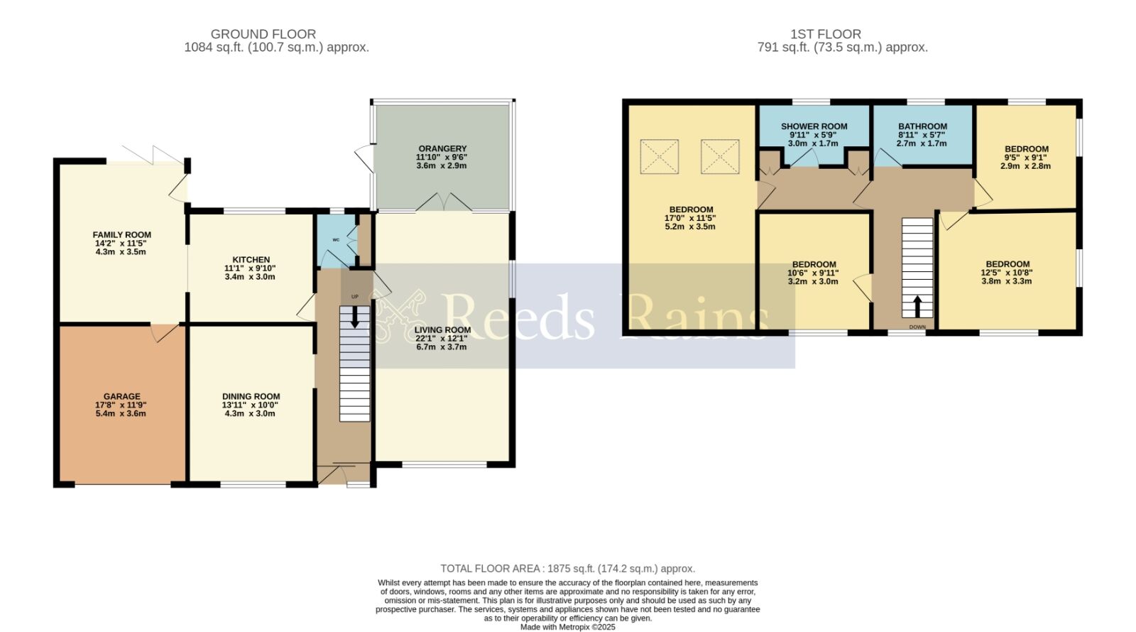 Floorplan of 4 bedroom Detached House for sale, Stonepit Lane, Inkberrow, Worcestershire, WR7