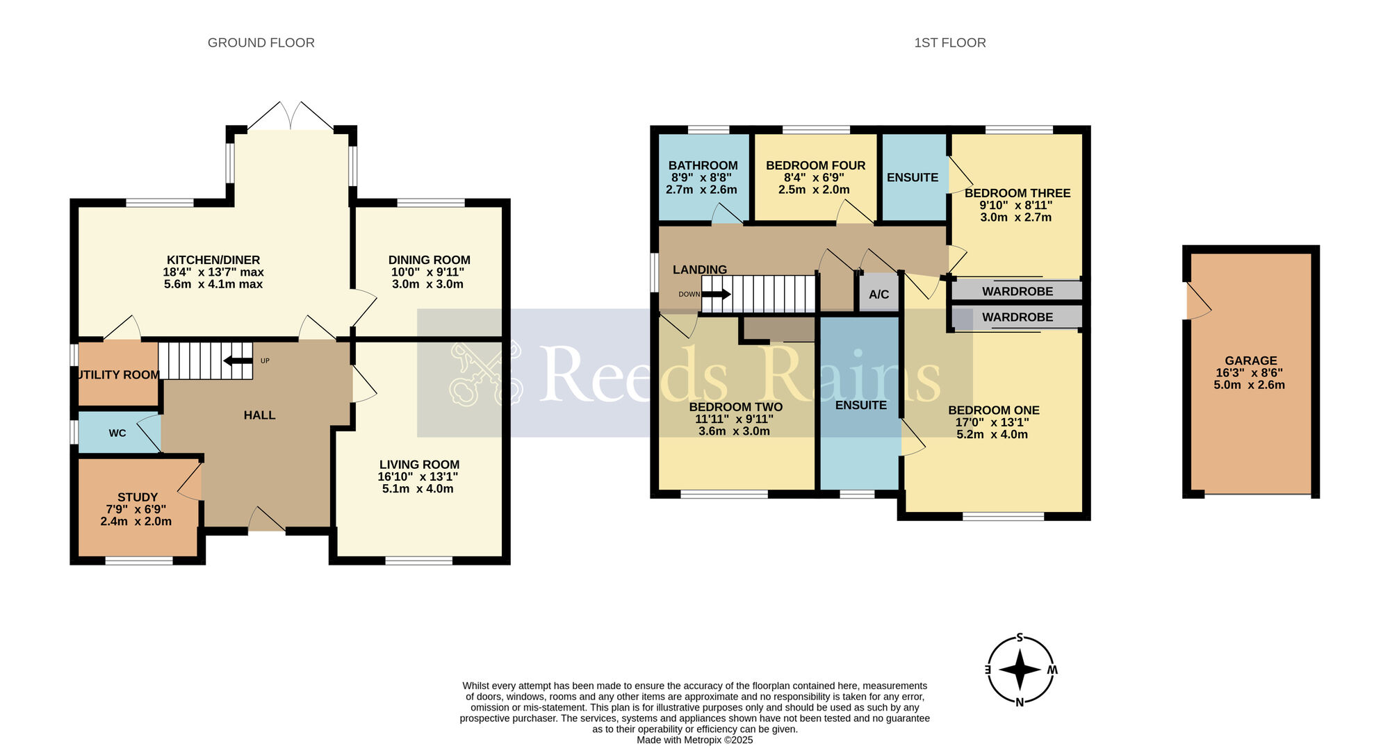 Floorplan of 4 bedroom Detached House for sale, Egremont Close, Evesham, Worcestershire, WR11
