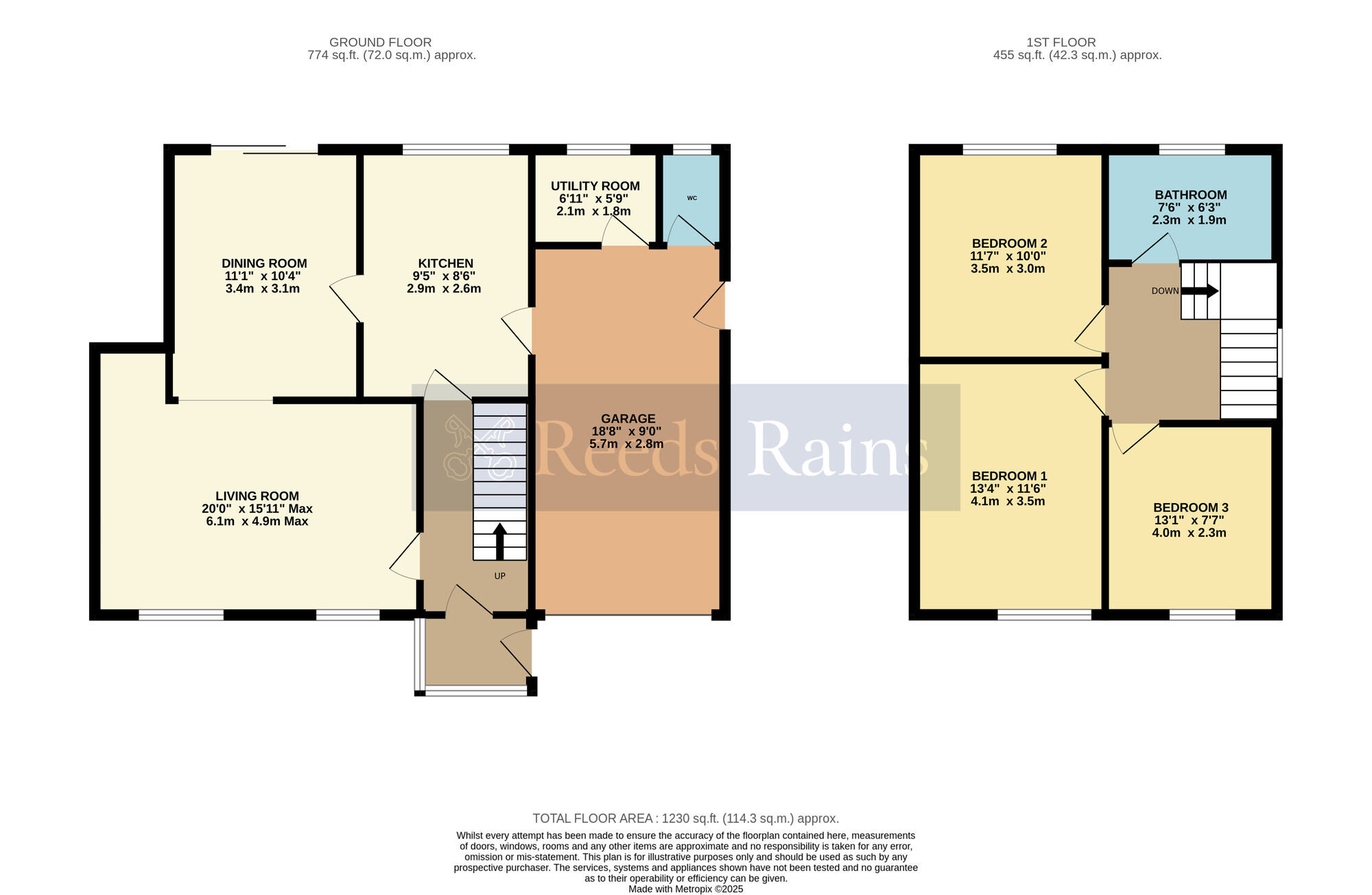Floorplan of 3 bedroom Detached House for sale, Orchard Place, Harvington, Worcestershire, WR11