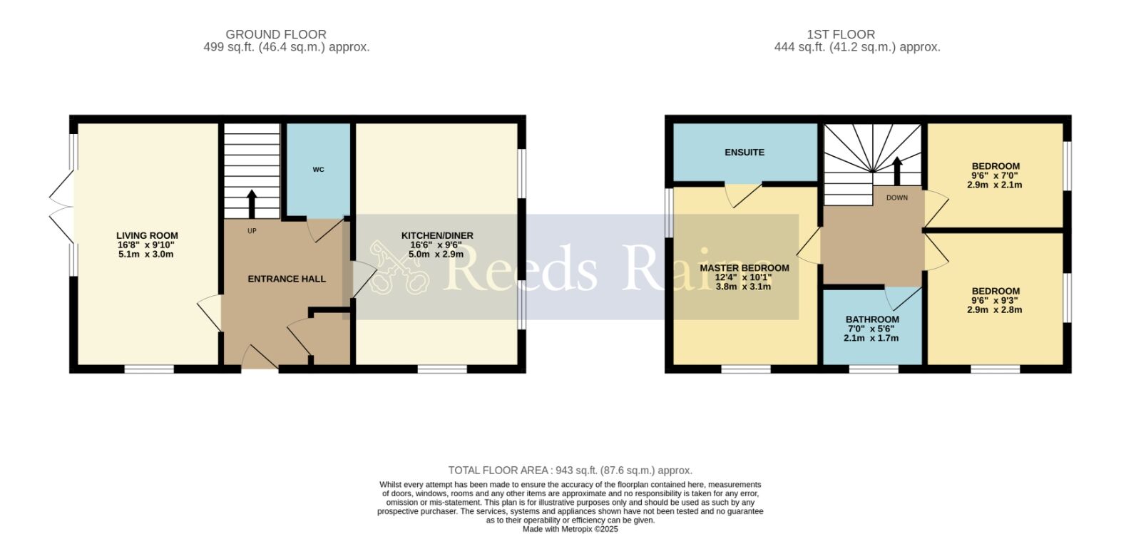 Floorplan of 3 bedroom Semi Detached House for sale, Woodpecker Way, Pershore, Worcestershire, WR10