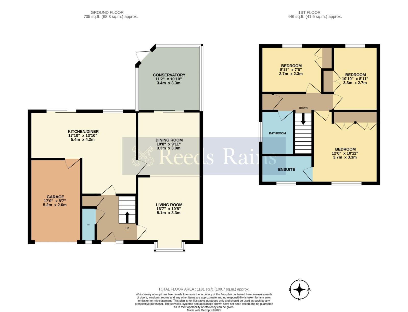 Floorplan of 3 bedroom Detached House for sale, St. James Close, Harvington, Worcestershire, WR11