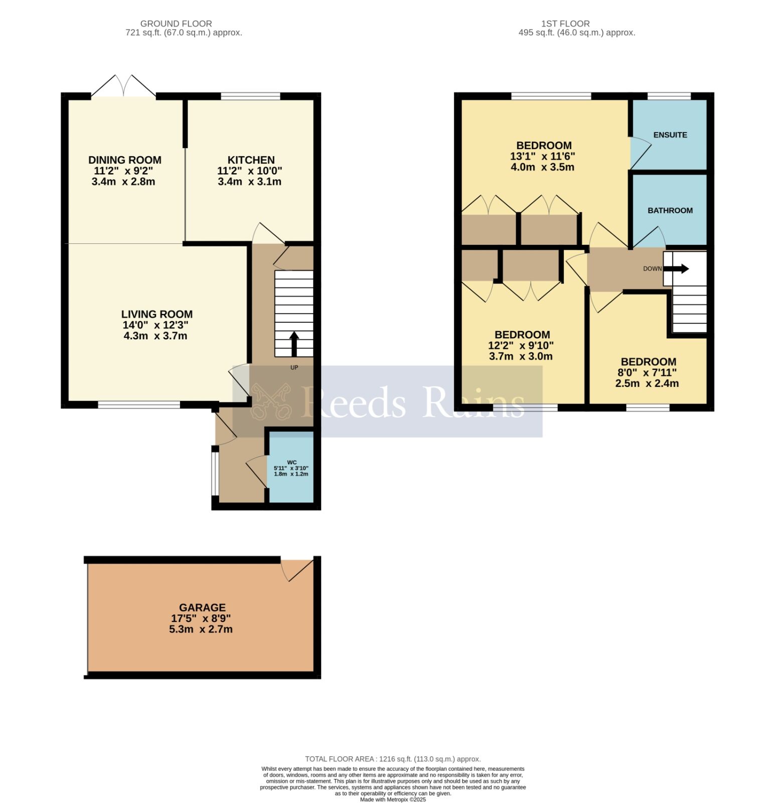 Floorplan of 3 bedroom Detached House for sale, Legion Court, Middle Littleton, Worcestershire, WR11
