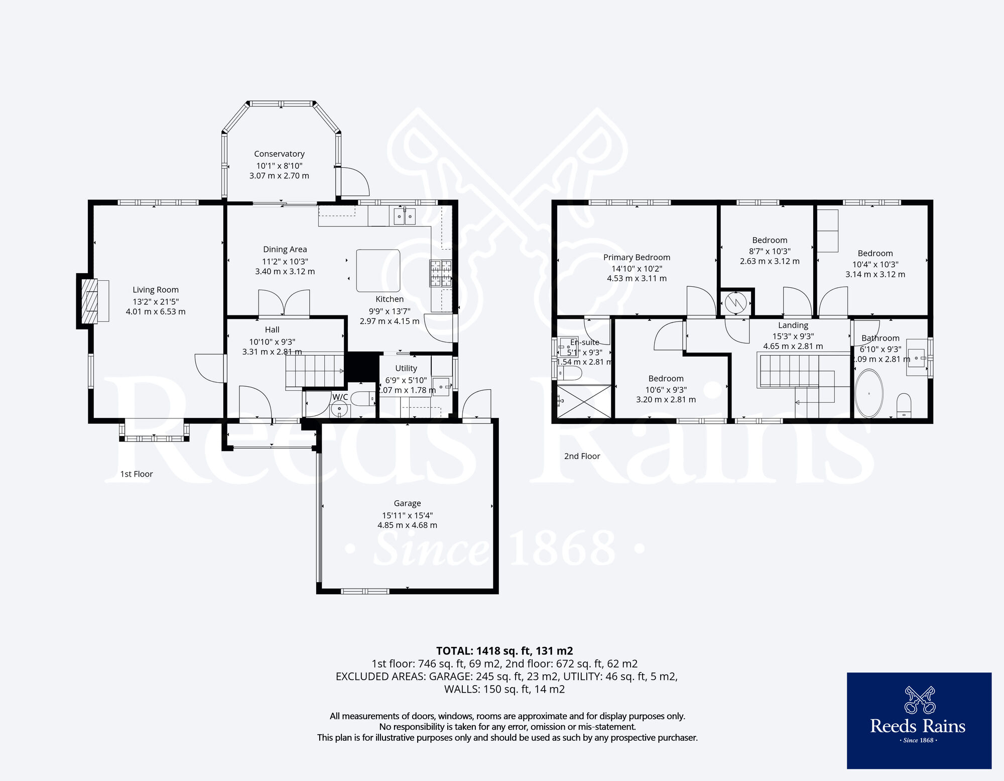 Floorplan of 4 bedroom Detached House for sale, Main Street, Sedgeberrow, Worcestershire, WR11