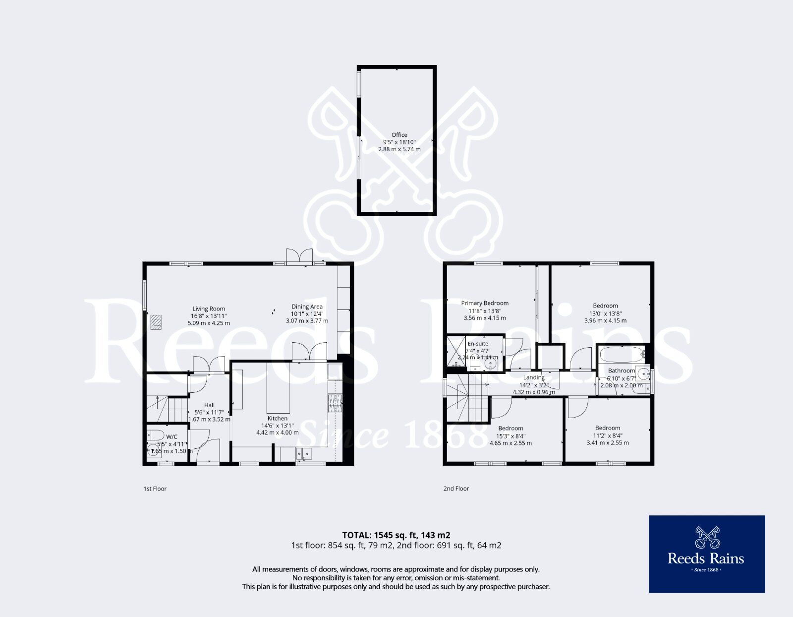 Floorplan of 4 bedroom Detached House for sale, Banks Road, Badsey, Worcestershire, WR11