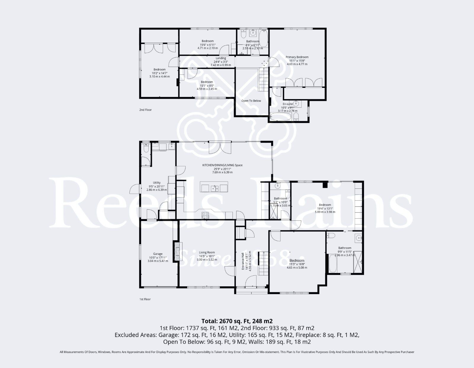 Floorplan of 6 bedroom Detached House for sale, Simon De Montfort Drive, Evesham, Worcestershire, WR11