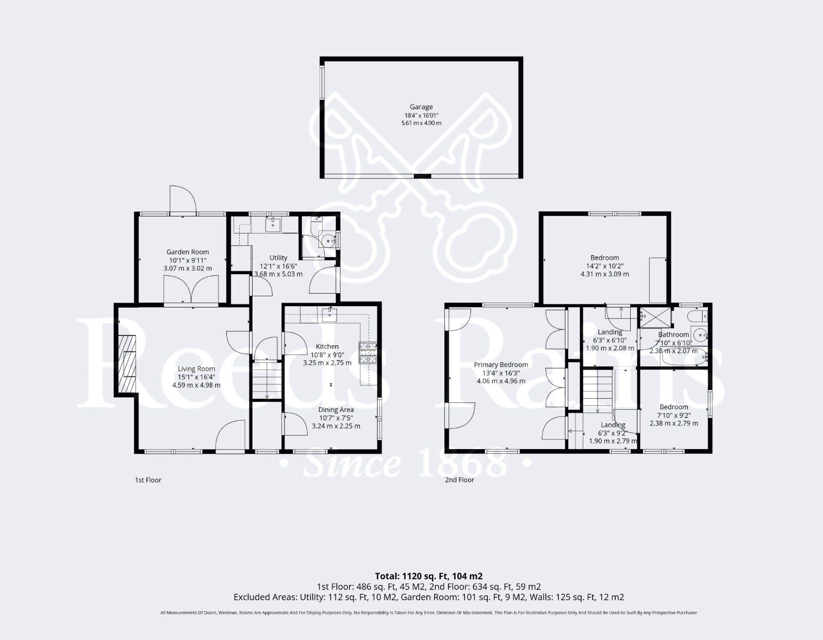 Floorplan of 3 bedroom Semi Detached Property for sale, Evesham Road, Norton, Worcestershire, WR11