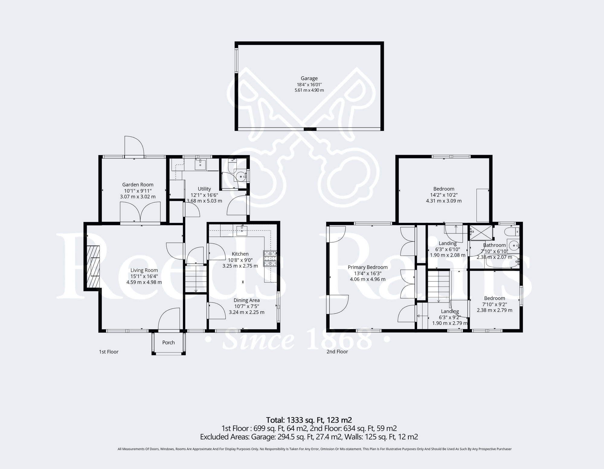 Floorplan of 3 bedroom Semi Detached Property for sale, Evesham Road, Norton, Worcestershire, WR11