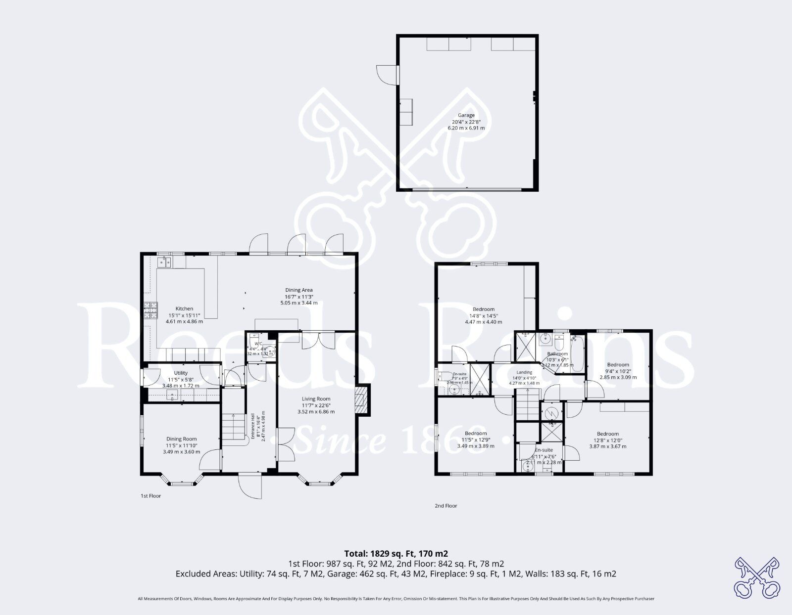 Floorplan of 4 bedroom Detached House for sale, Orchard Close, South Littleton, Worcestershire, WR11