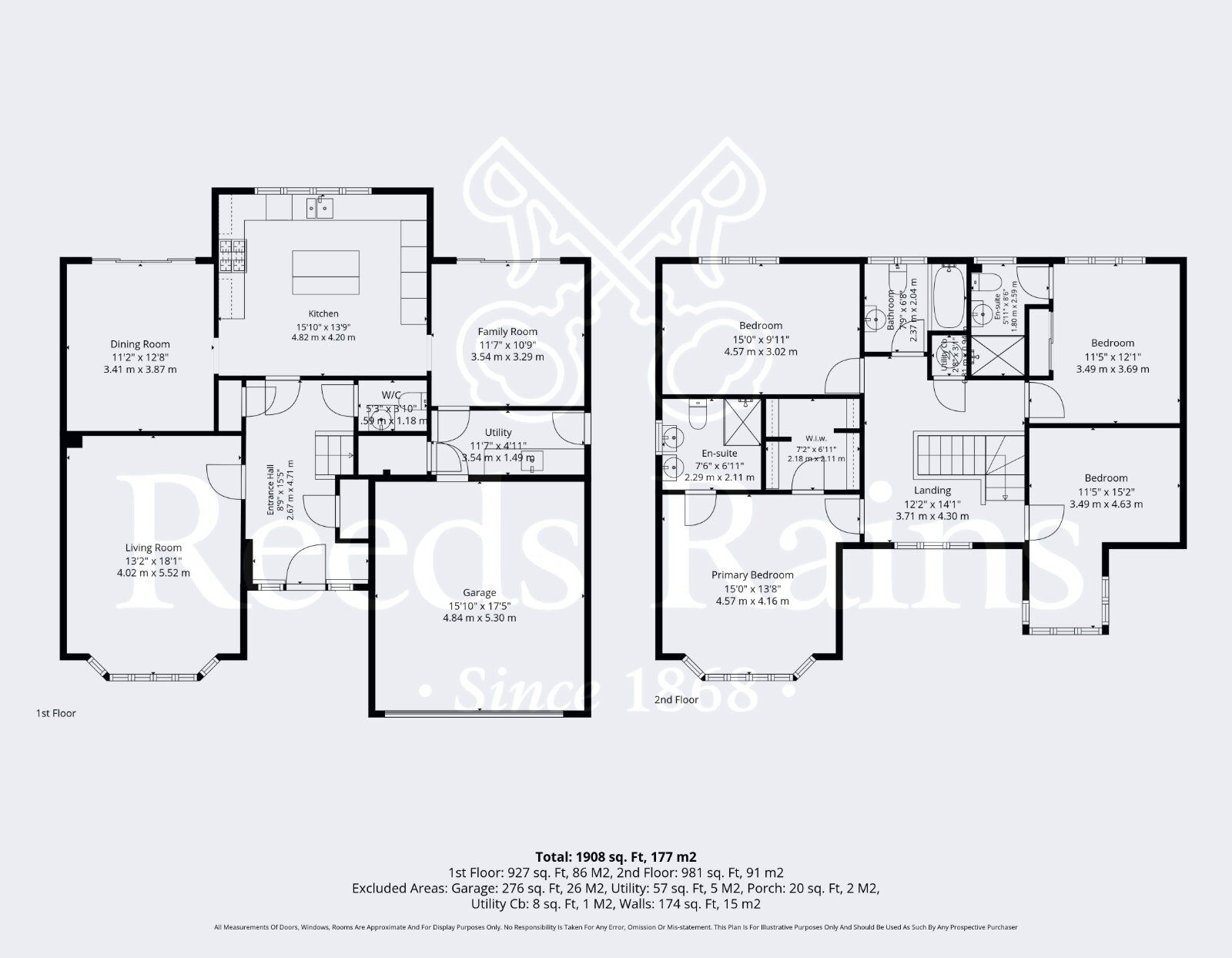 Floorplan of 4 bedroom Detached House for sale, Jupiter Road, Evesham, Worcestershire, WR11