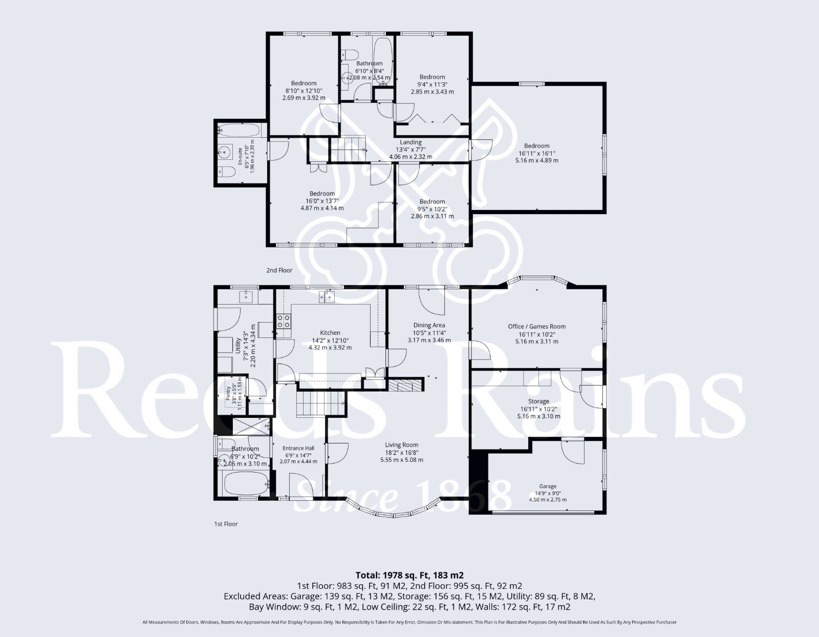 Floorplan of 5 bedroom Detached House for sale, High Street, Inkberrow, Worcestershire, WR7
