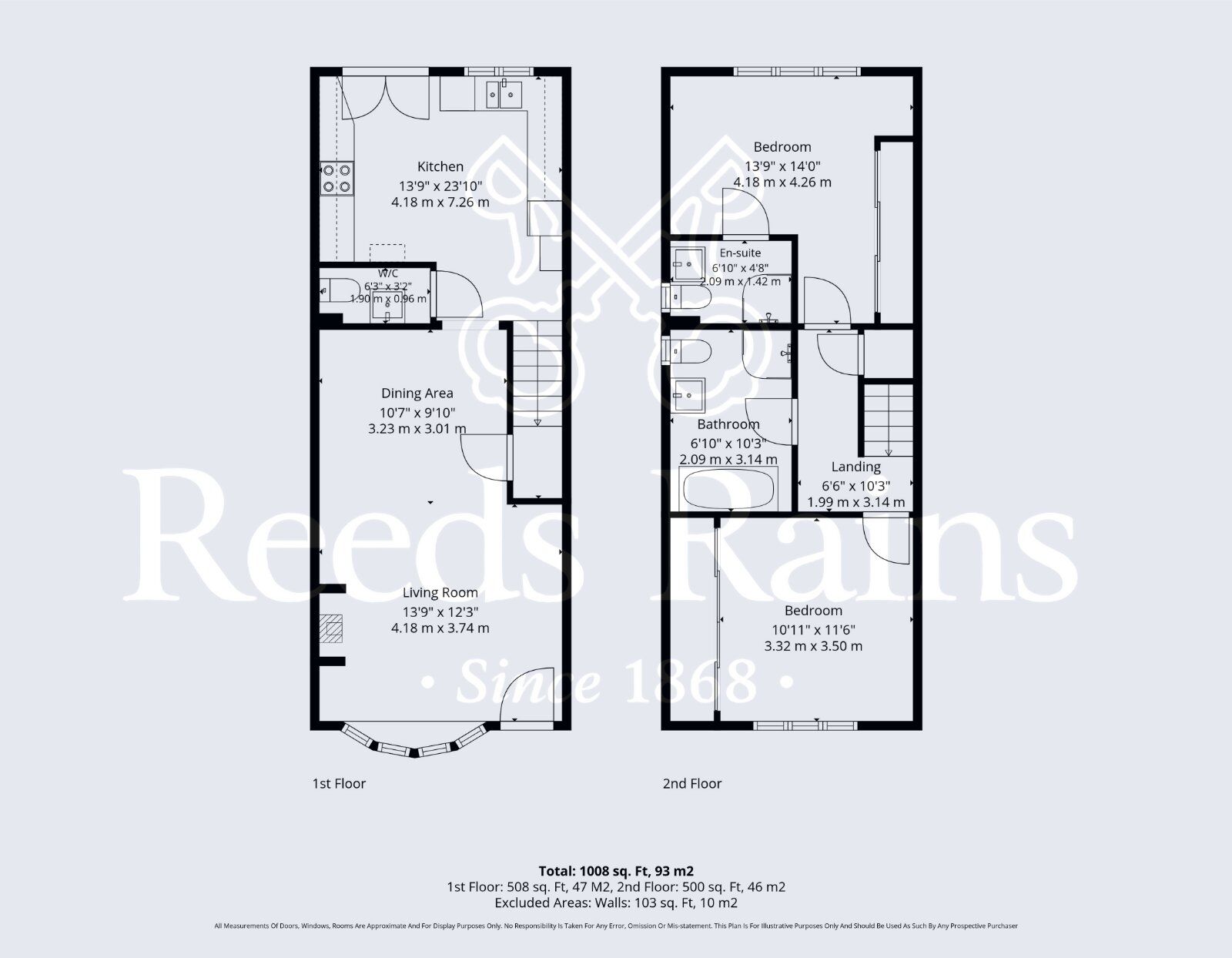 Floorplan of 2 bedroom Mid Terrace House for sale, Severn Side, Stourport-on-Severn, Worcestershire, DY13