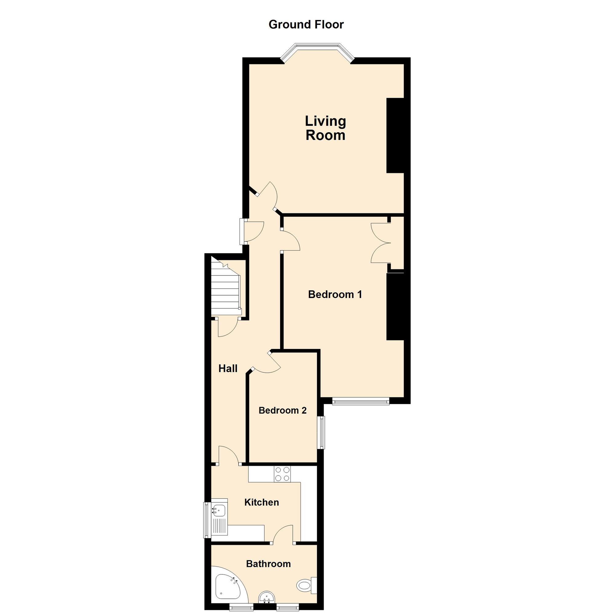 Floorplan of 5 bedroom Semi Detached House for sale, Beachborough Road, Kent, CT19