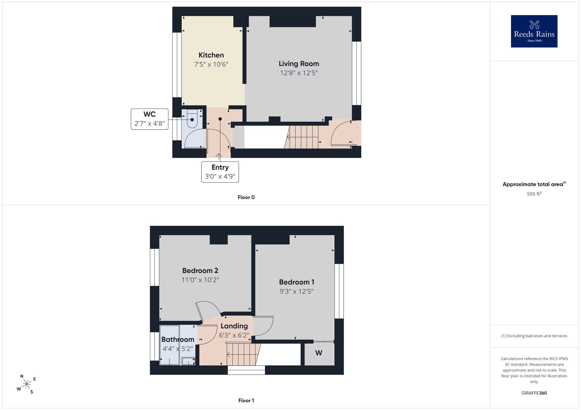 Floorplan of 2 bedroom Semi Detached House for sale, Bunkers Hill Road, Dover, Kent, CT17