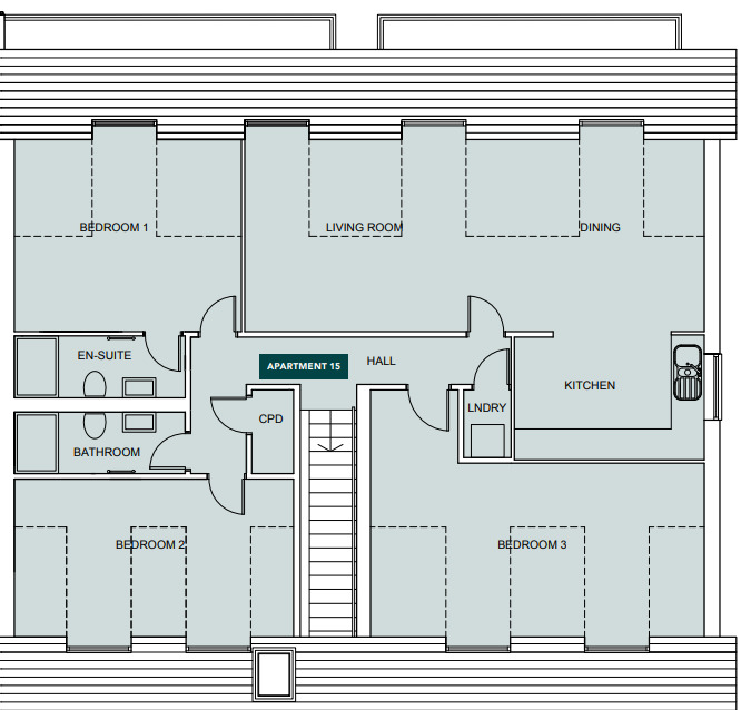 Floorplan of 3 bedroom  Flat for sale, South Road, Hythe, Kent, CT21