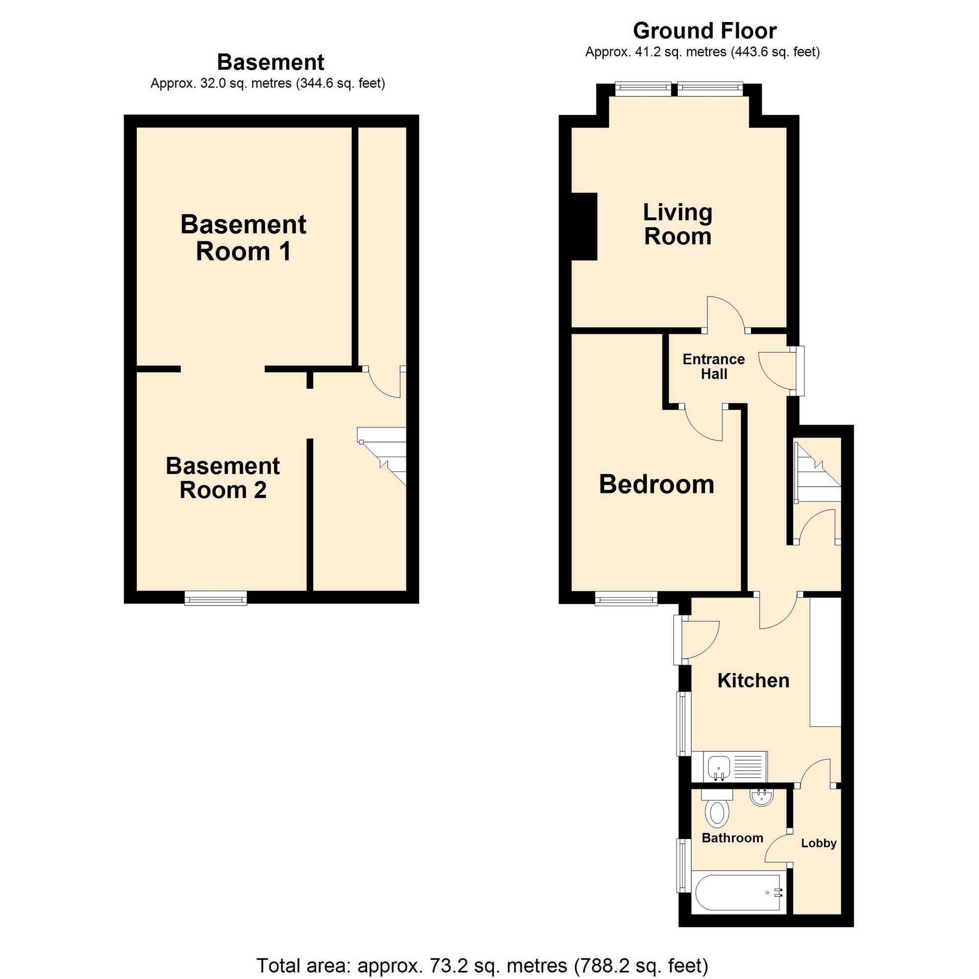 Floorplan of 1 bedroom  Flat for sale, Radnor Park Road, Folkestone, Kent, CT19