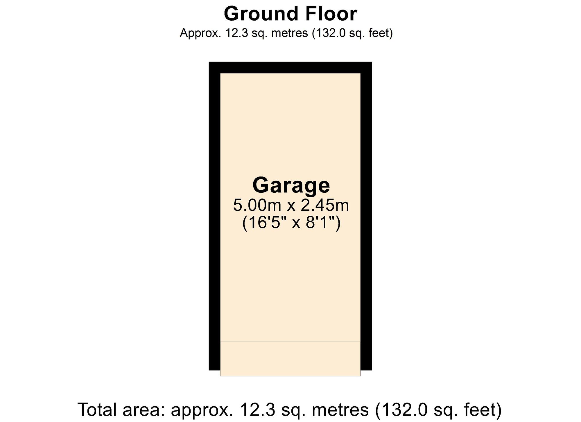 Floorplan of  Garage for sale, Wilberforce Road, Sandgate, Kent, CT20