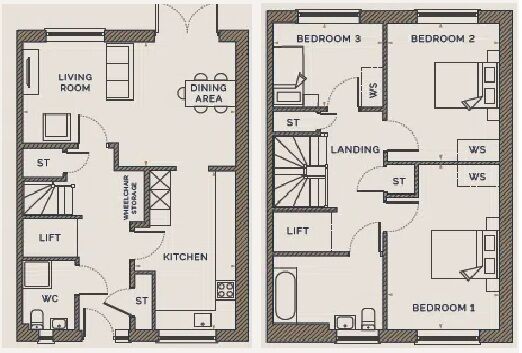 Floorplan of 3 bedroom Semi Detached House for sale, Poppy Fields, Hawkinge, CT18