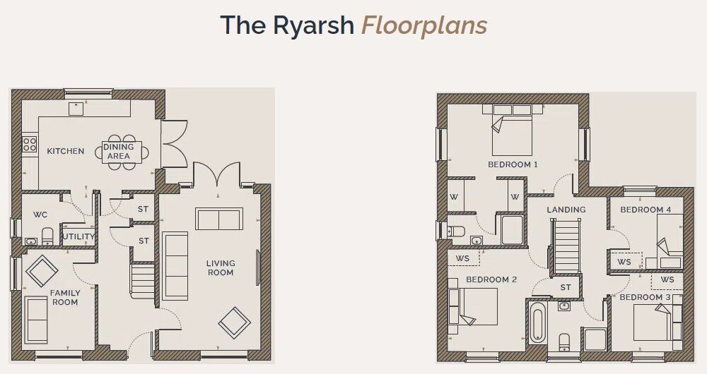 Floorplan of 4 bedroom Detached House for sale, Thistley Close, Lyminge, Kent, CT18