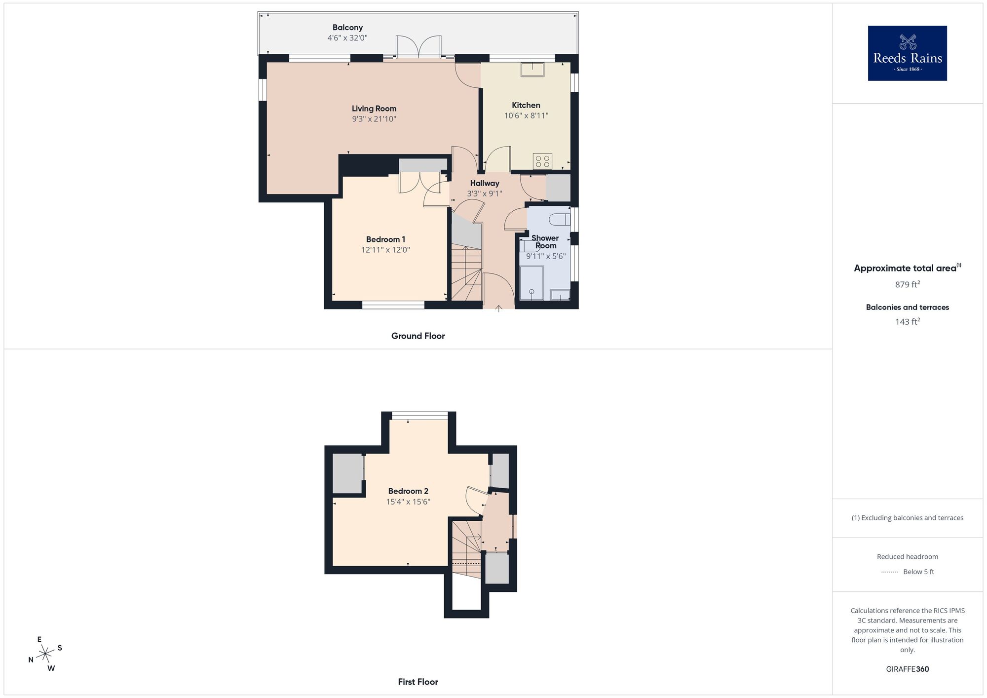 Floorplan of 2 bedroom Flat for sale, The Parade, Folkestone, Kent, CT20