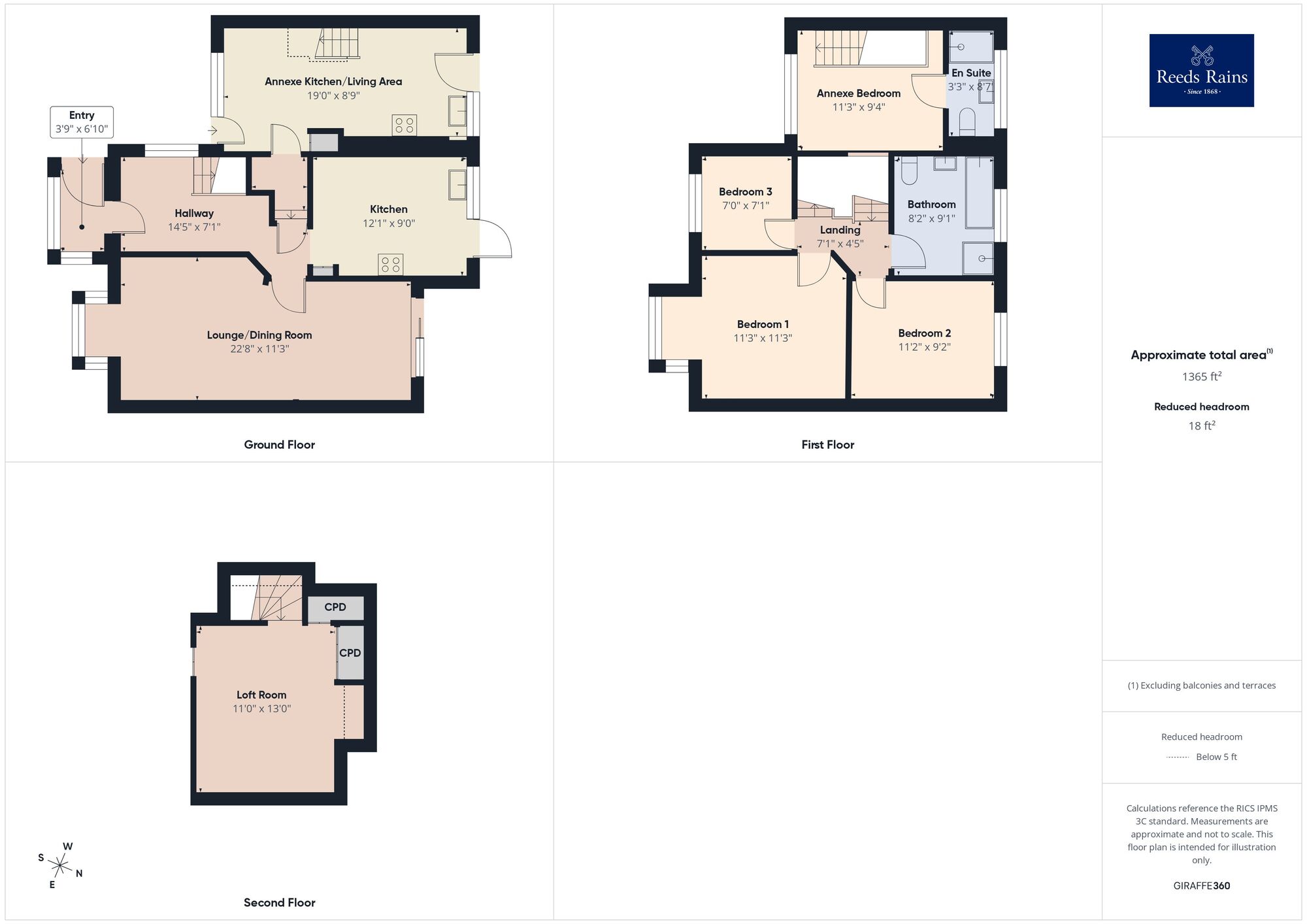 Floorplan of 4 bedroom Semi Detached House for sale, Segrave Crescent, Kent, CT19