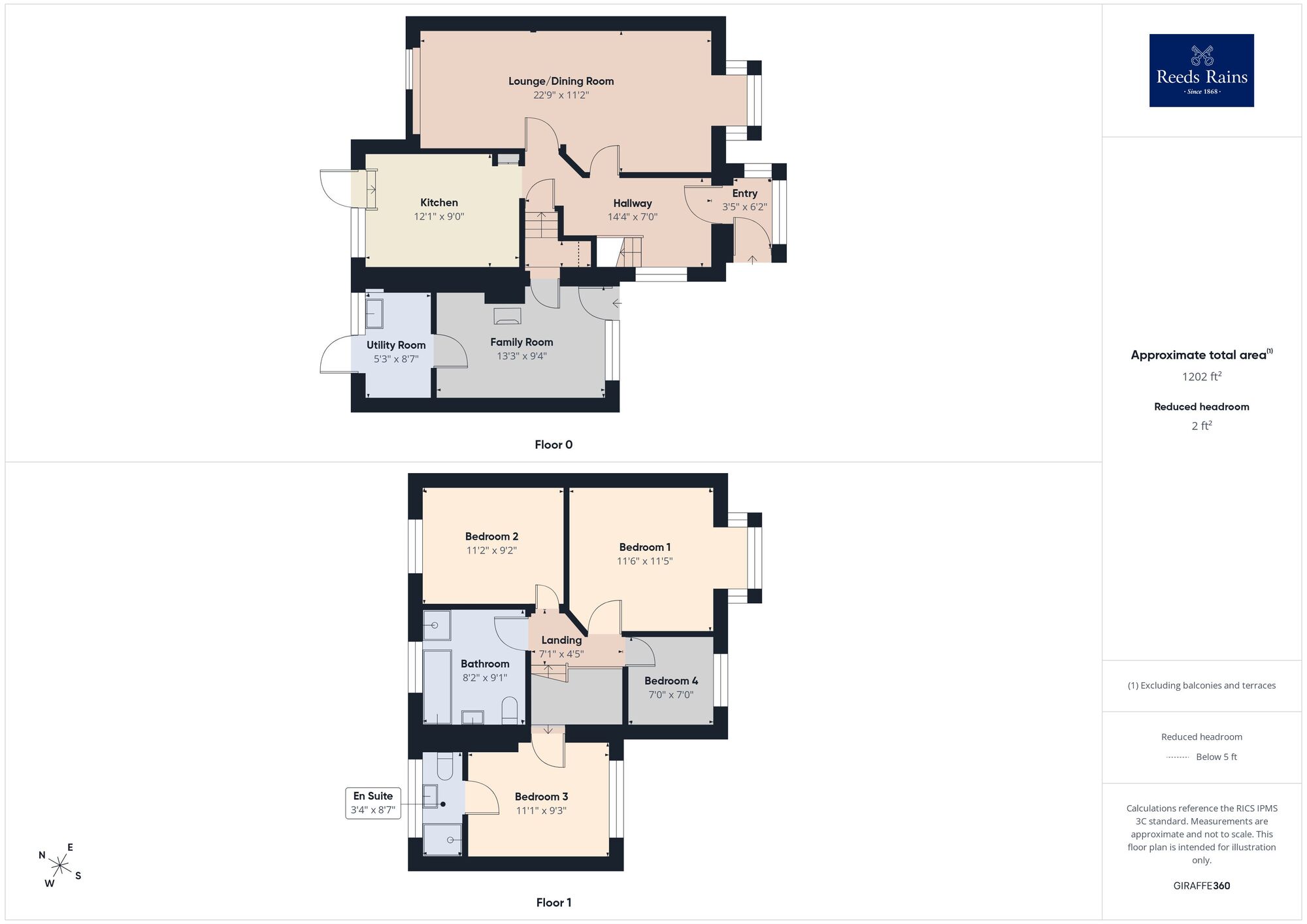 Floorplan of 4 bedroom Semi Detached House for sale, Segrave Crescent, Kent, CT19