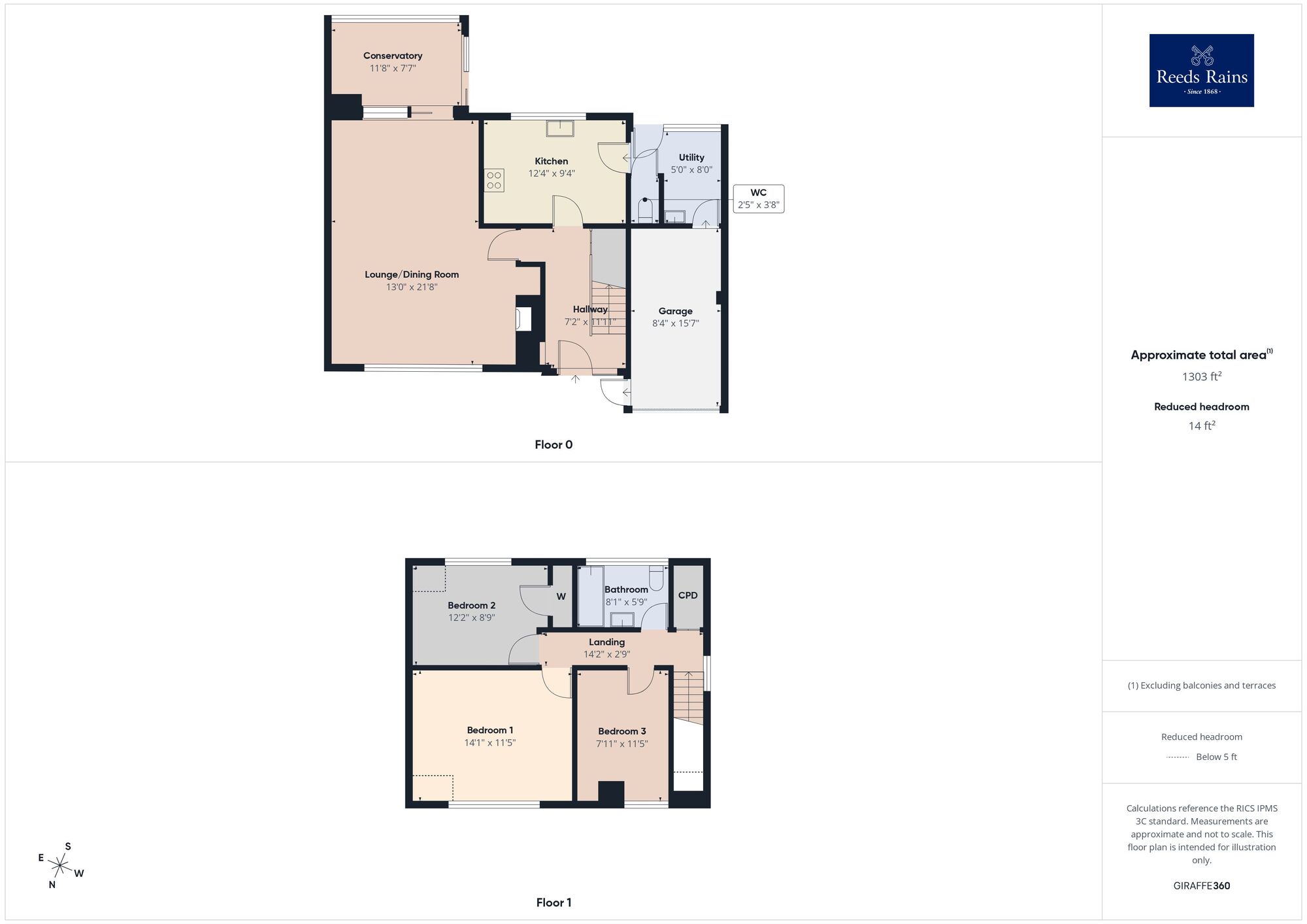 Floorplan of 3 bedroom Detached House for sale, Alkham Valley Road, Alkham, Kent, CT15
