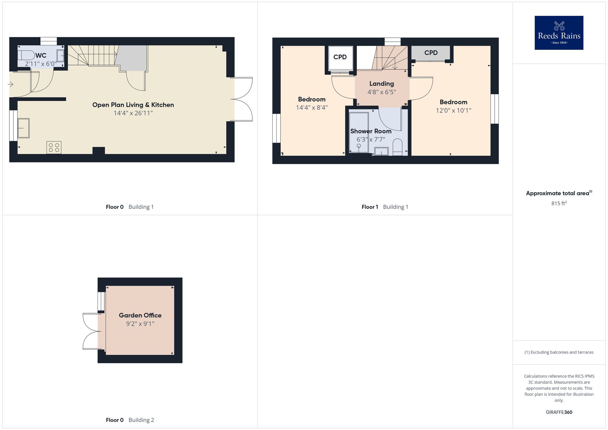 Floorplan of 2 bedroom End Terrace House for sale, Arras Close, Folkestone, Kent, CT19