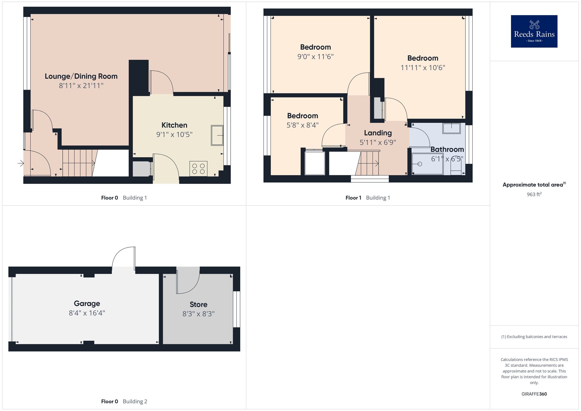 Floorplan of 3 bedroom Semi Detached House for sale, Minnis Lane, Dover, Kent, CT17