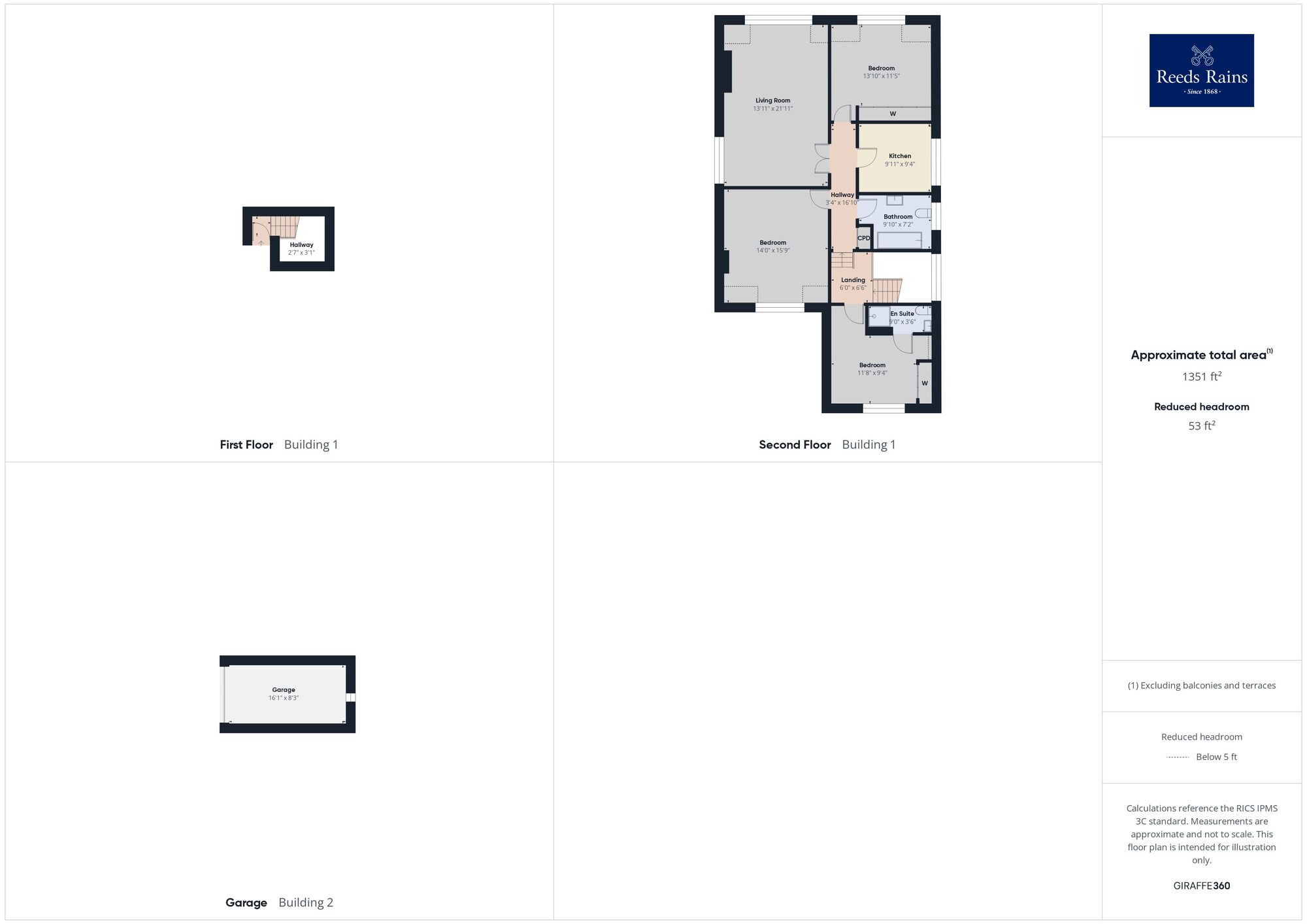 Floorplan of 3 bedroom Flat for sale, Turketel Road, Folkestone, Kent, CT20