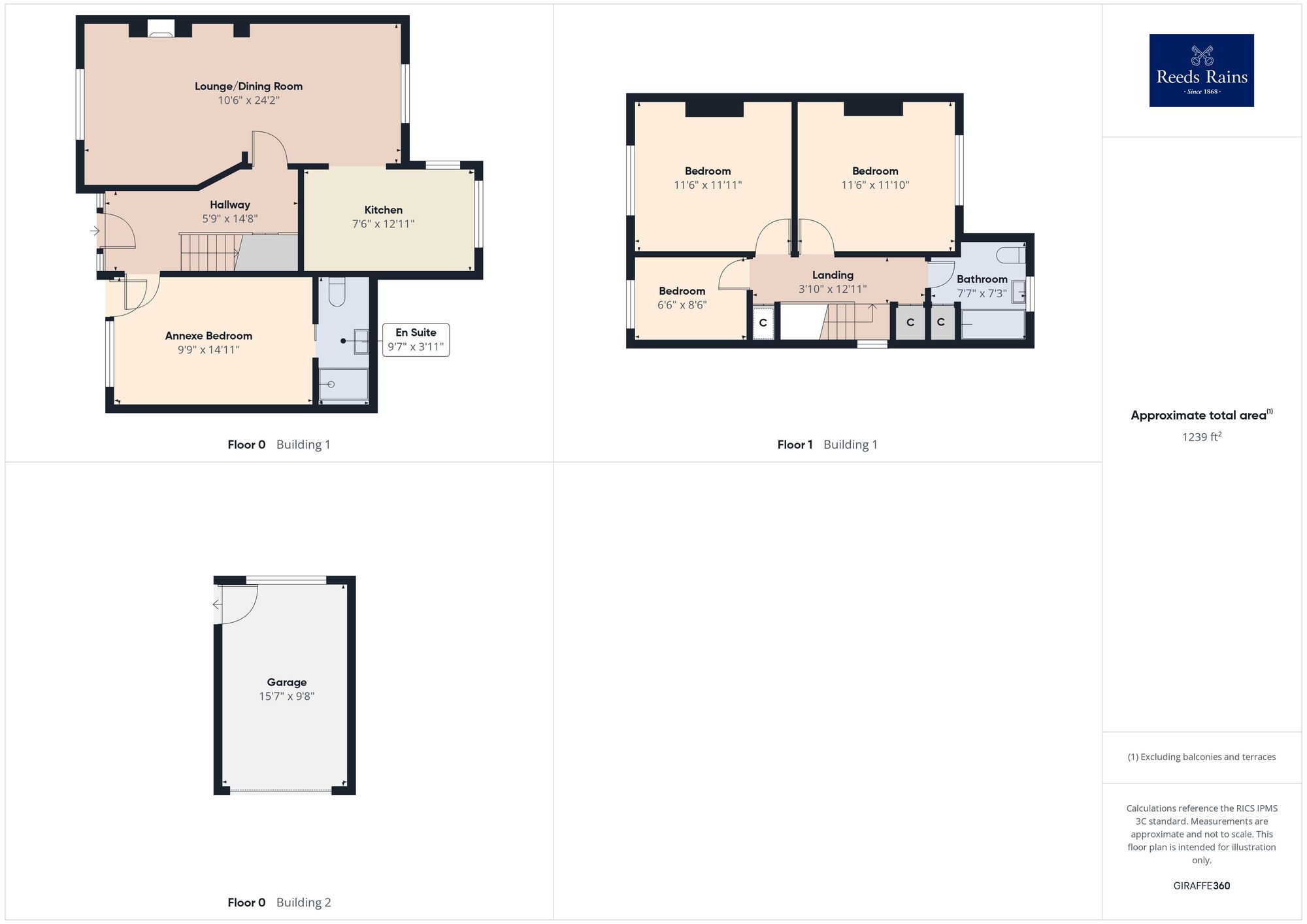 Floorplan of 4 bedroom Semi Detached House for sale, Kings Road, Folkestone, Kent, CT20