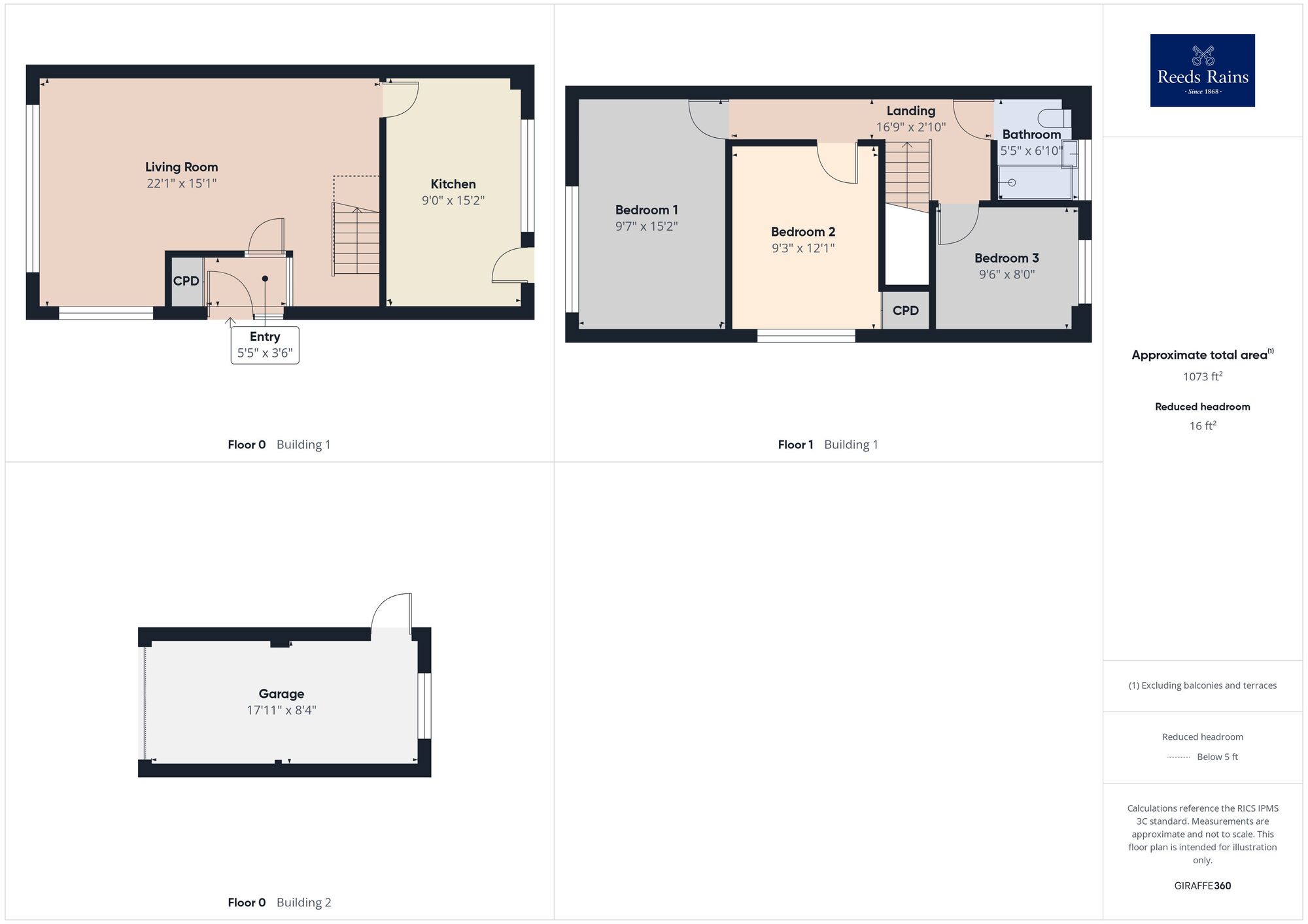 Floorplan of 3 bedroom Semi Detached House for sale, Enbrook Valley, Folkestone, Kent, CT20