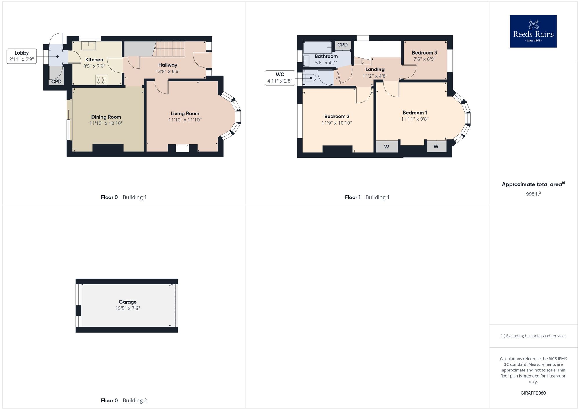 Floorplan of 3 bedroom Semi Detached House for sale, Dolphins Road, Folkestone, Kent, CT19