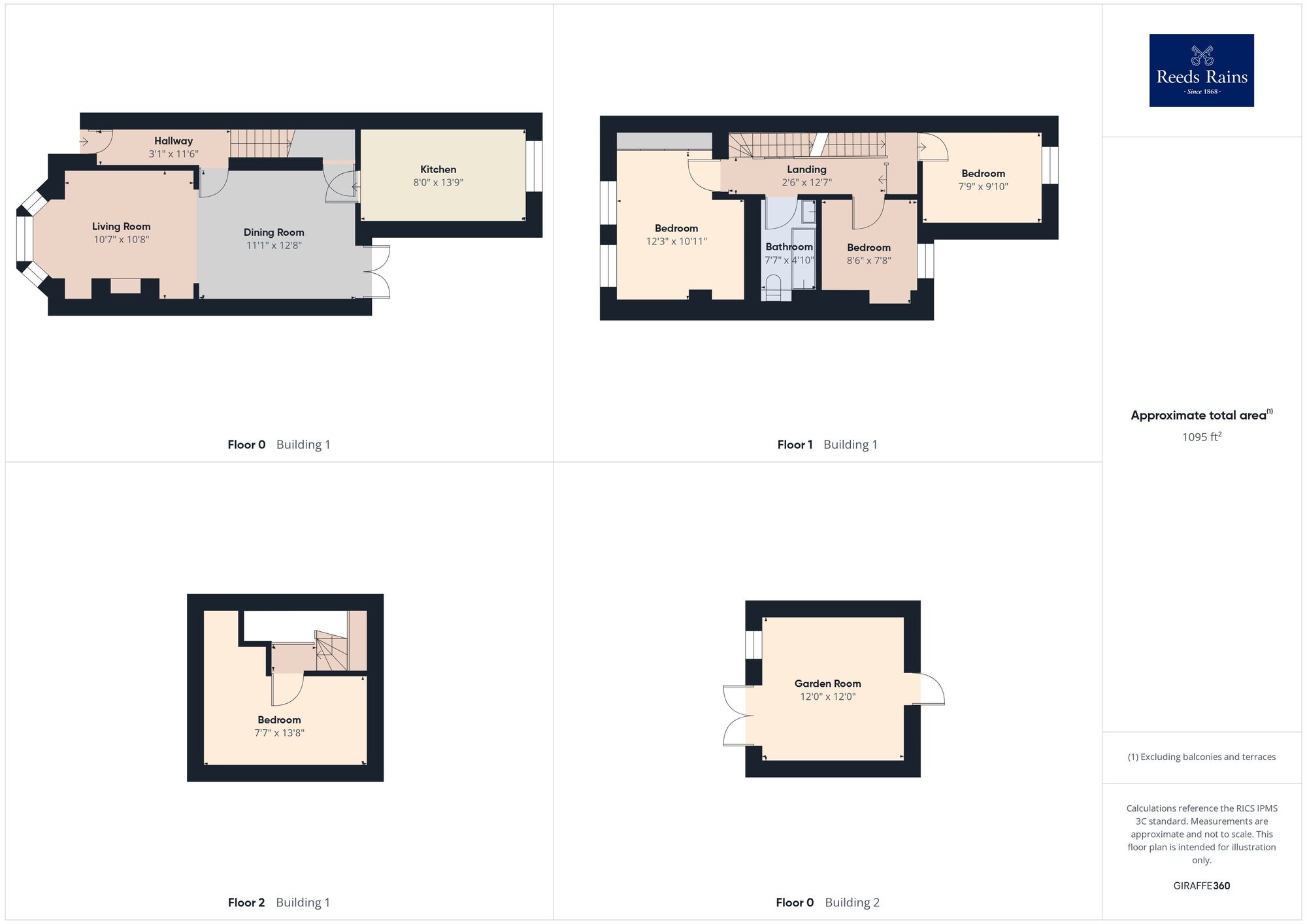 Floorplan of 4 bedroom Mid Terrace House for sale, Royal Military Avenue, Folkestone, Kent, CT20