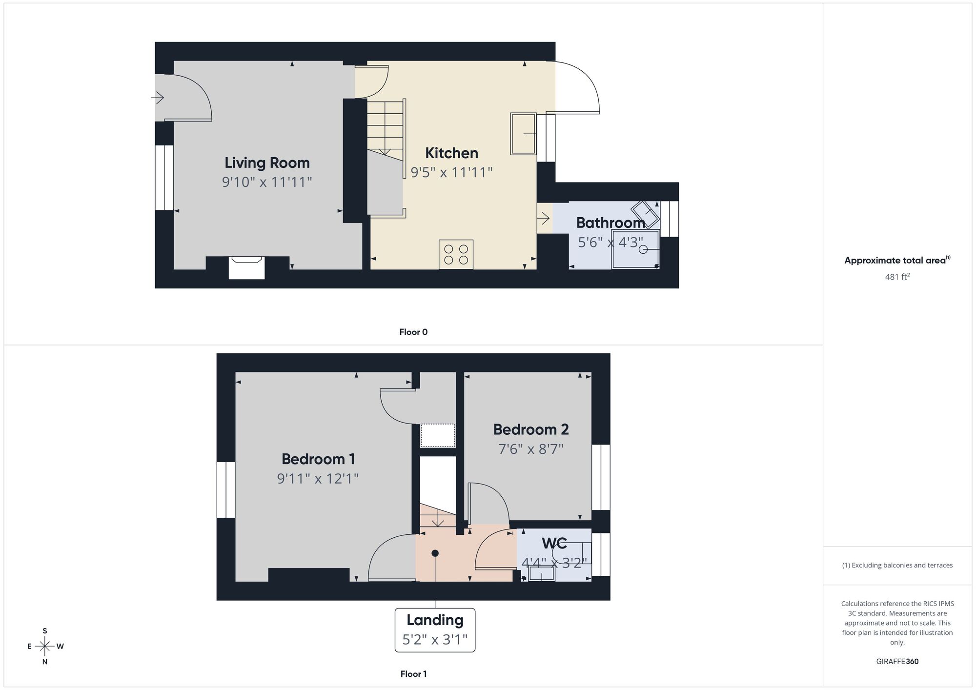 Floorplan of 2 bedroom End Terrace House for sale, Stade Street, Hythe, Kent, CT21