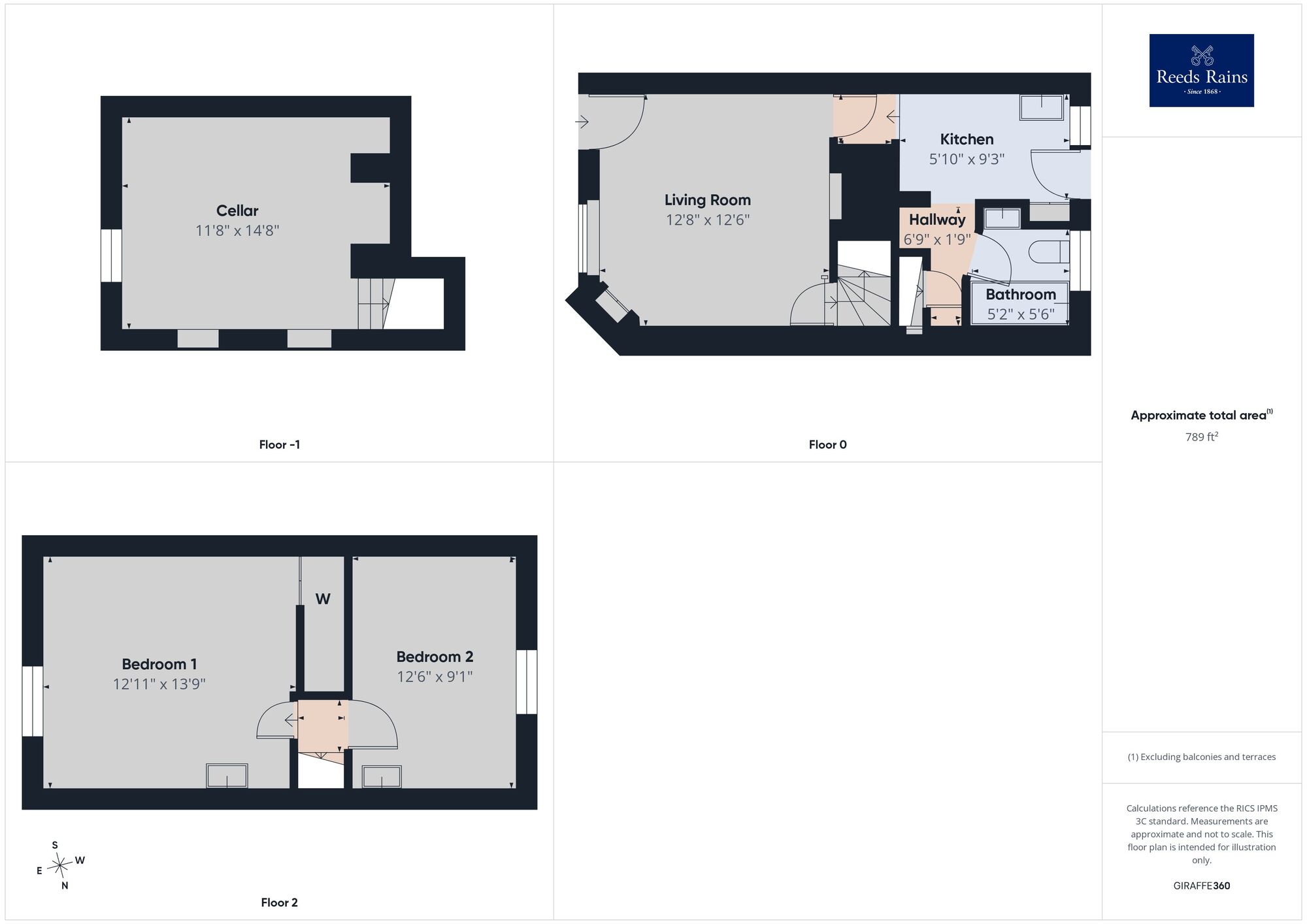 Floorplan of 2 bedroom Semi Detached House for sale, Church Street, Folkestone, Kent, CT20