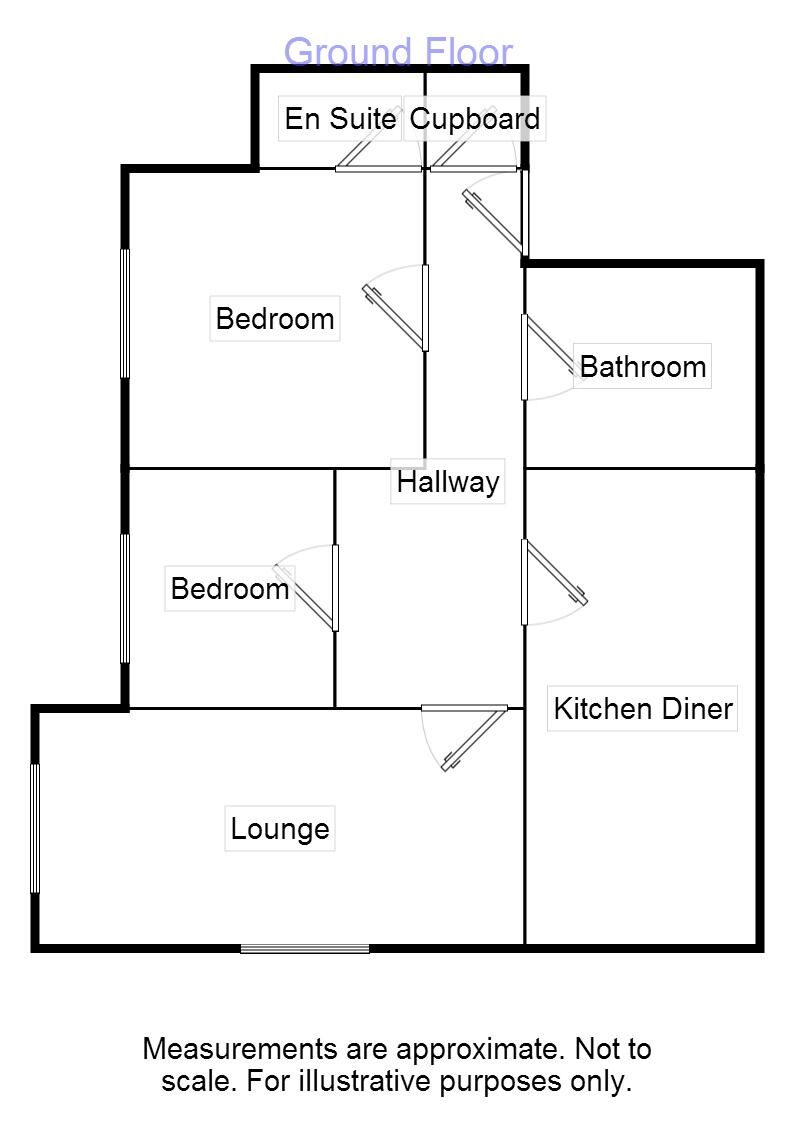 Floorplan of 2 bedroom  Flat to rent, Nightingale Way, Catterall, Preston, PR3