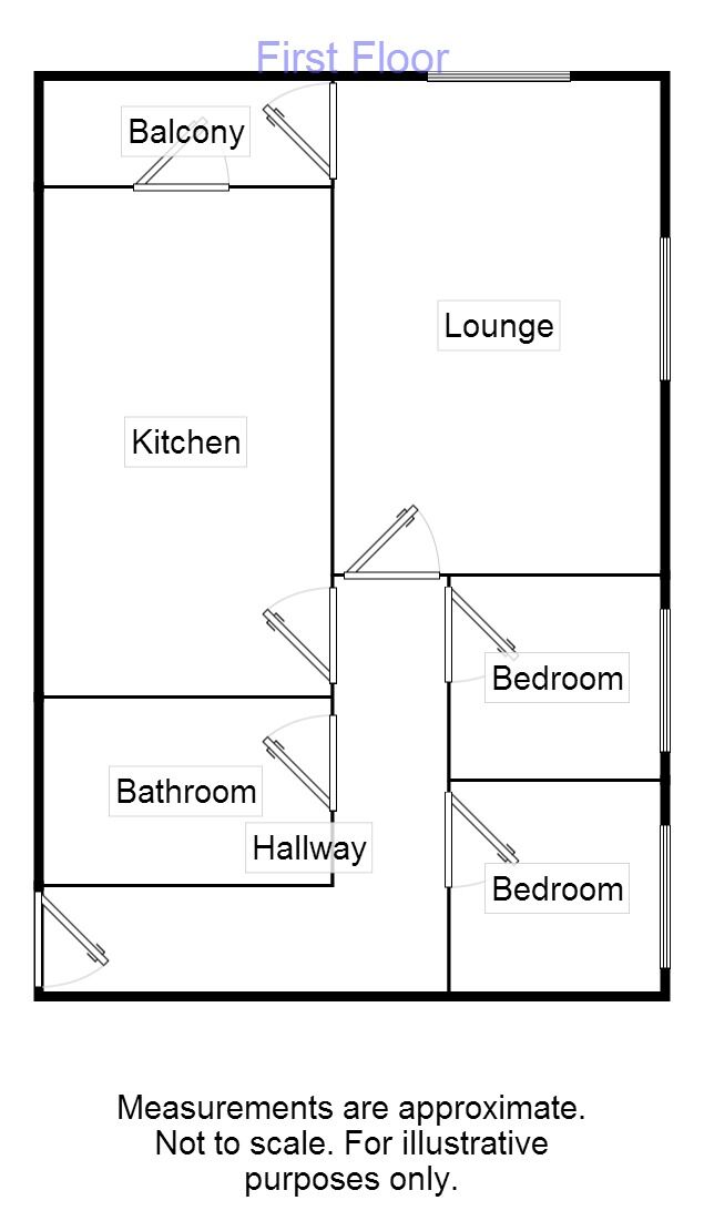 Floorplan of 2 bedroom  Flat to rent, Nightingale Way, Catterall, Preston, PR3