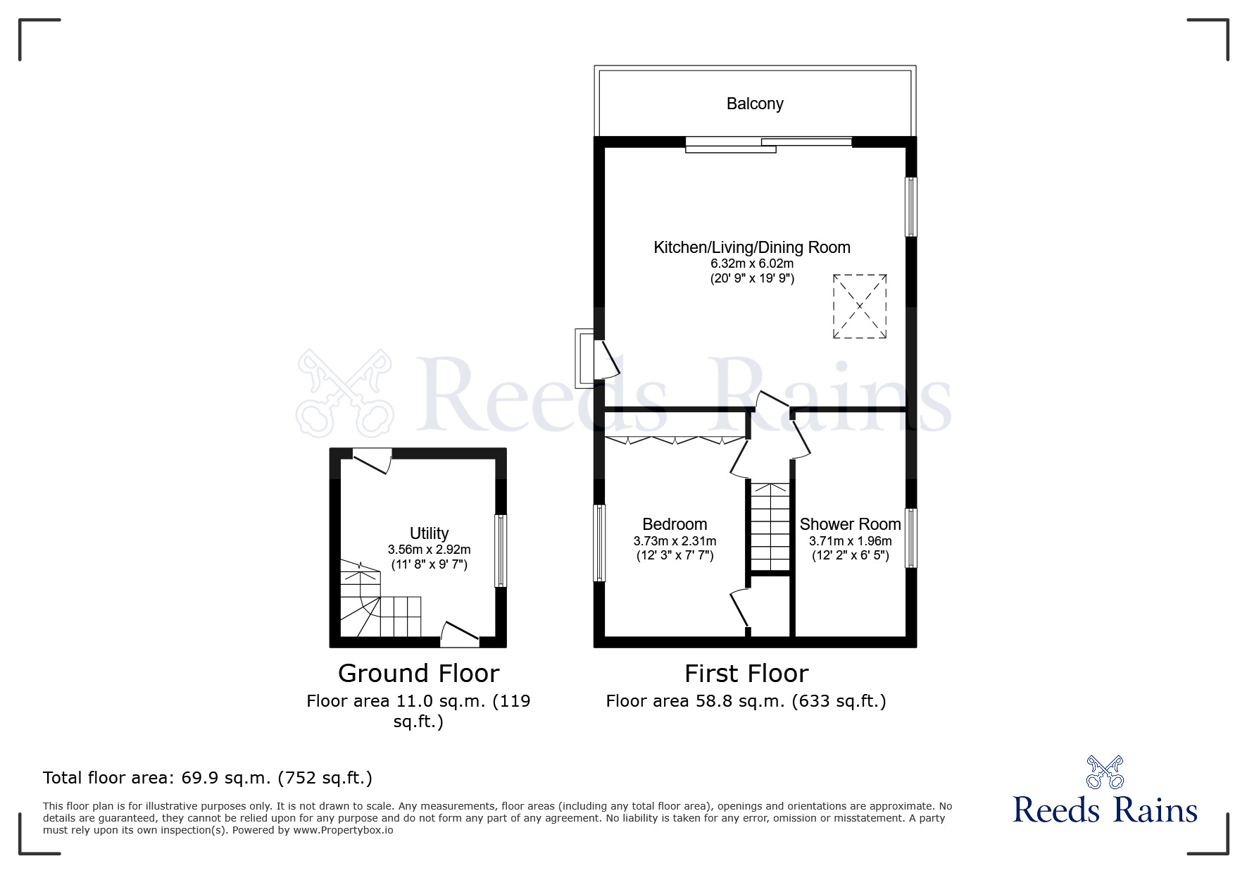 Floorplan of 1 bedroom  Flat to rent, Nook Lane, Churchtown, Lancashire, PR3