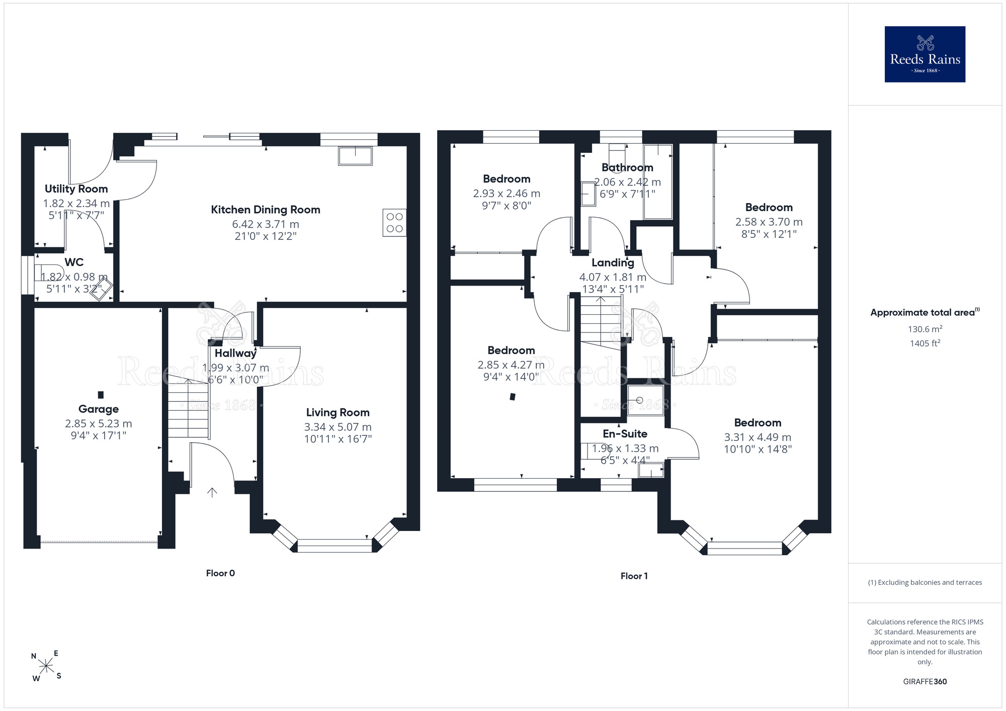 Floorplan of 4 bedroom Detached House for sale, Clematis Drive, Garstang, Lancashire, PR3