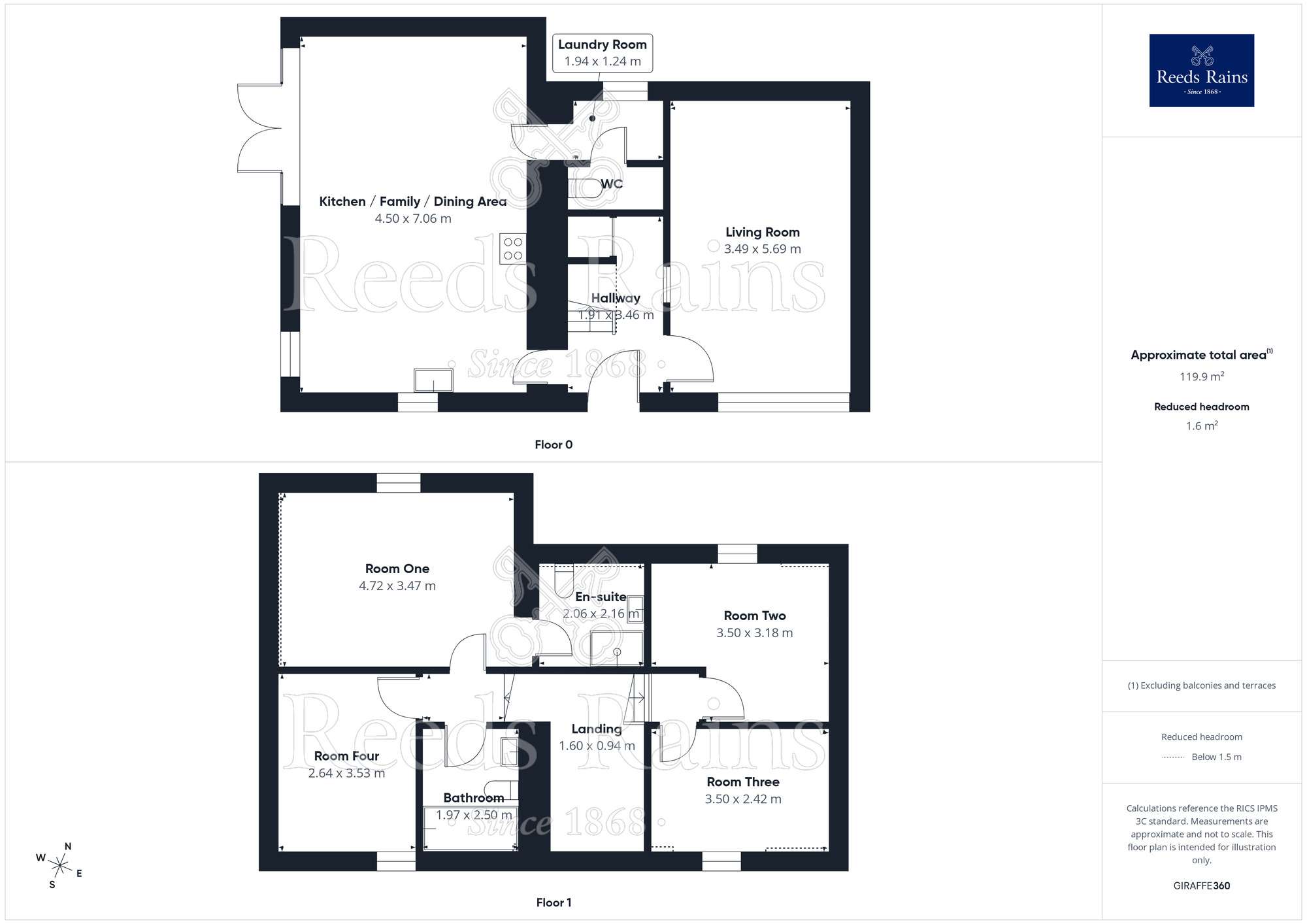 Floorplan of 4 bedroom Detached House for sale, Hampshire Avenue, Bowgreave, Lancashire, PR3