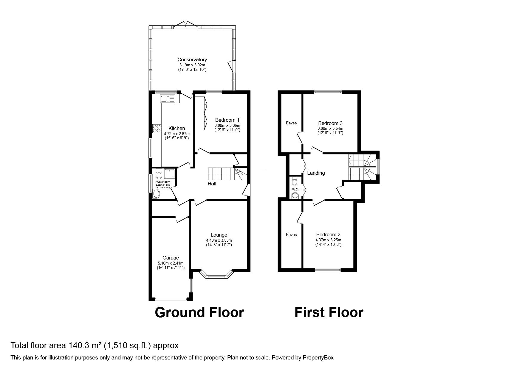 Floorplan of 3 bedroom Detached Bungalow for sale, Kepple Lane, Garstang, Lancashire, PR3