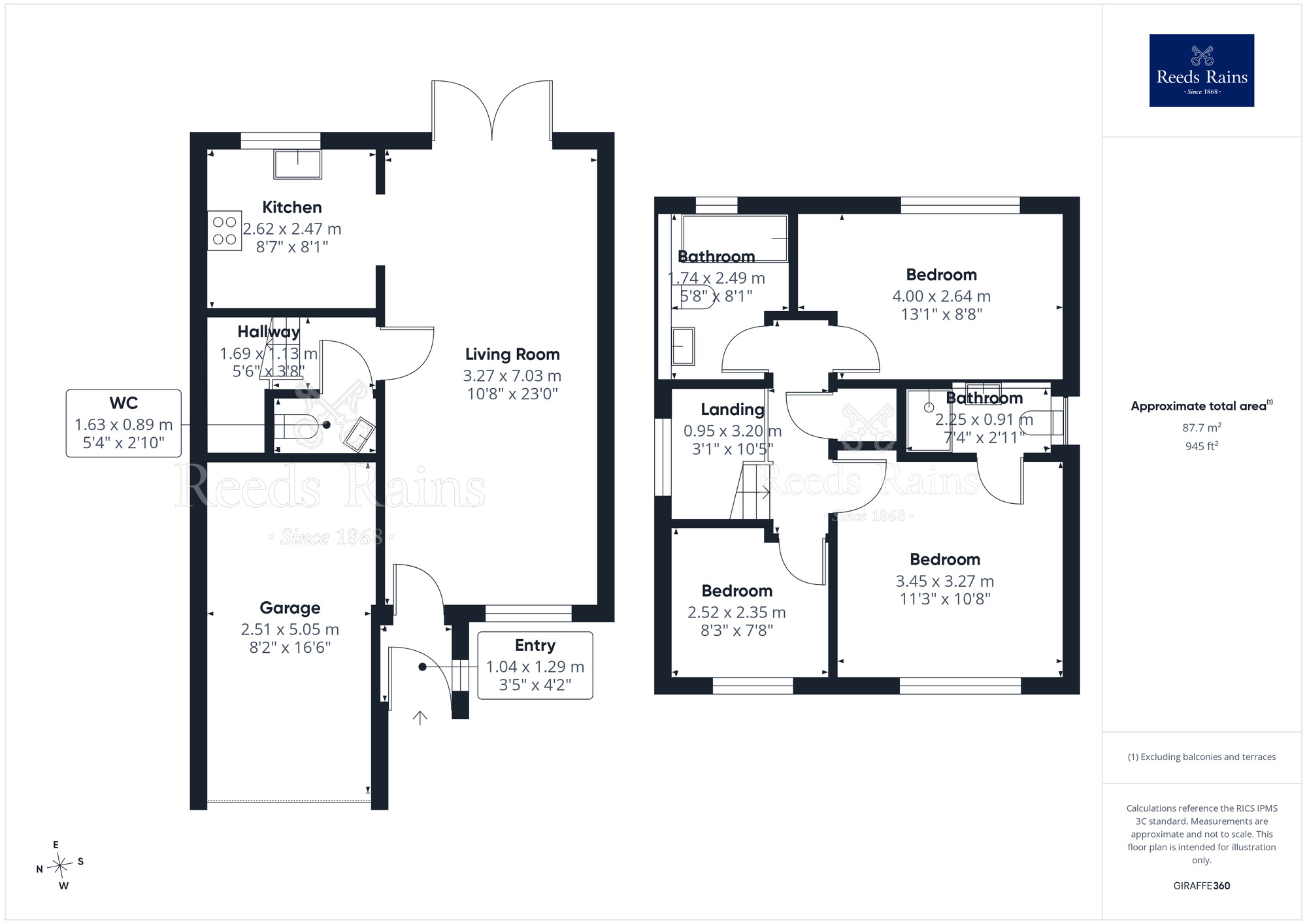 Floorplan of 3 bedroom Detached House for sale, Tarngate Mews, Great Eccleston, Lancashire, PR3