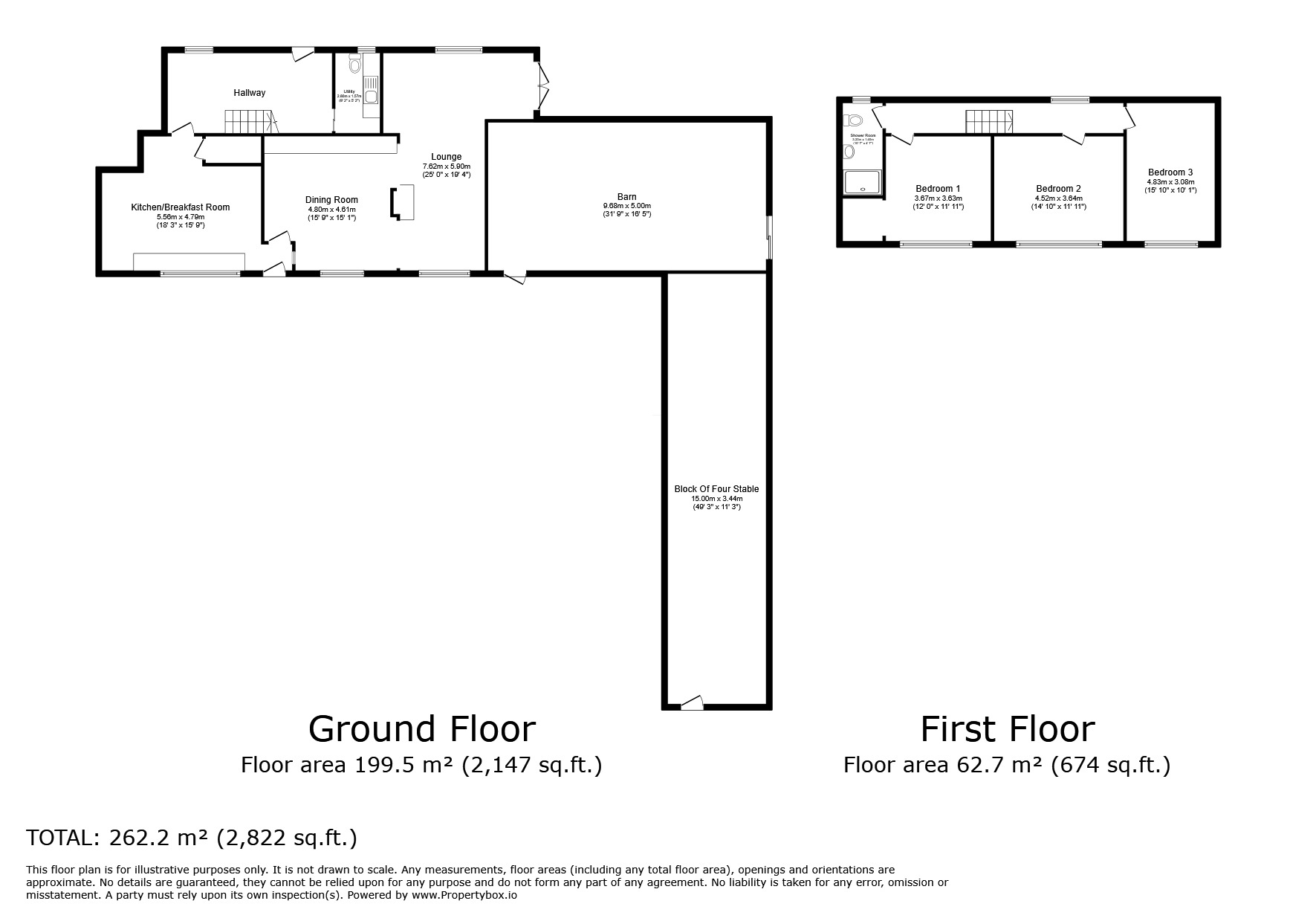 Floorplan of 3 bedroom Semi Detached House for sale, Crimbles Lane, Cockerham, Lancashire, LA2