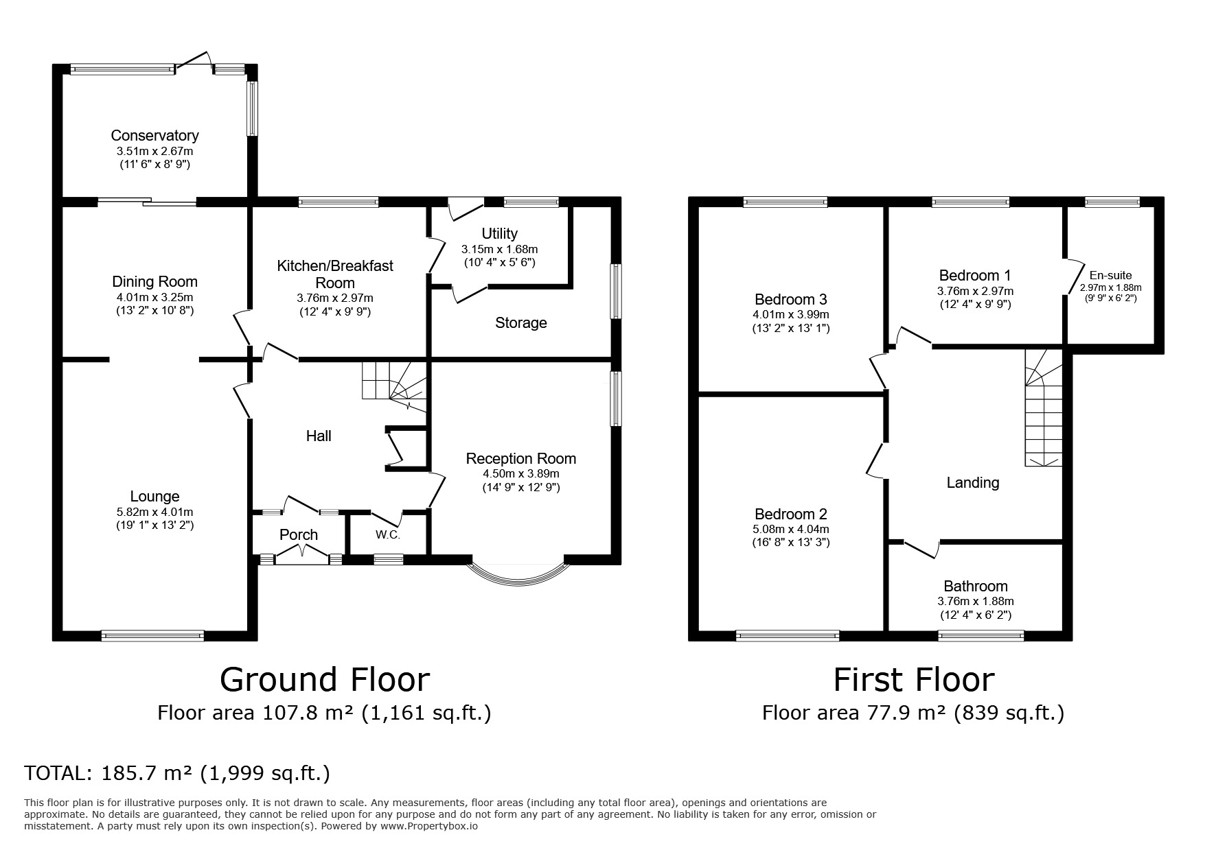 Floorplan of 3 bedroom Detached House for sale, Station Lane, Barton, Lancashire, PR3